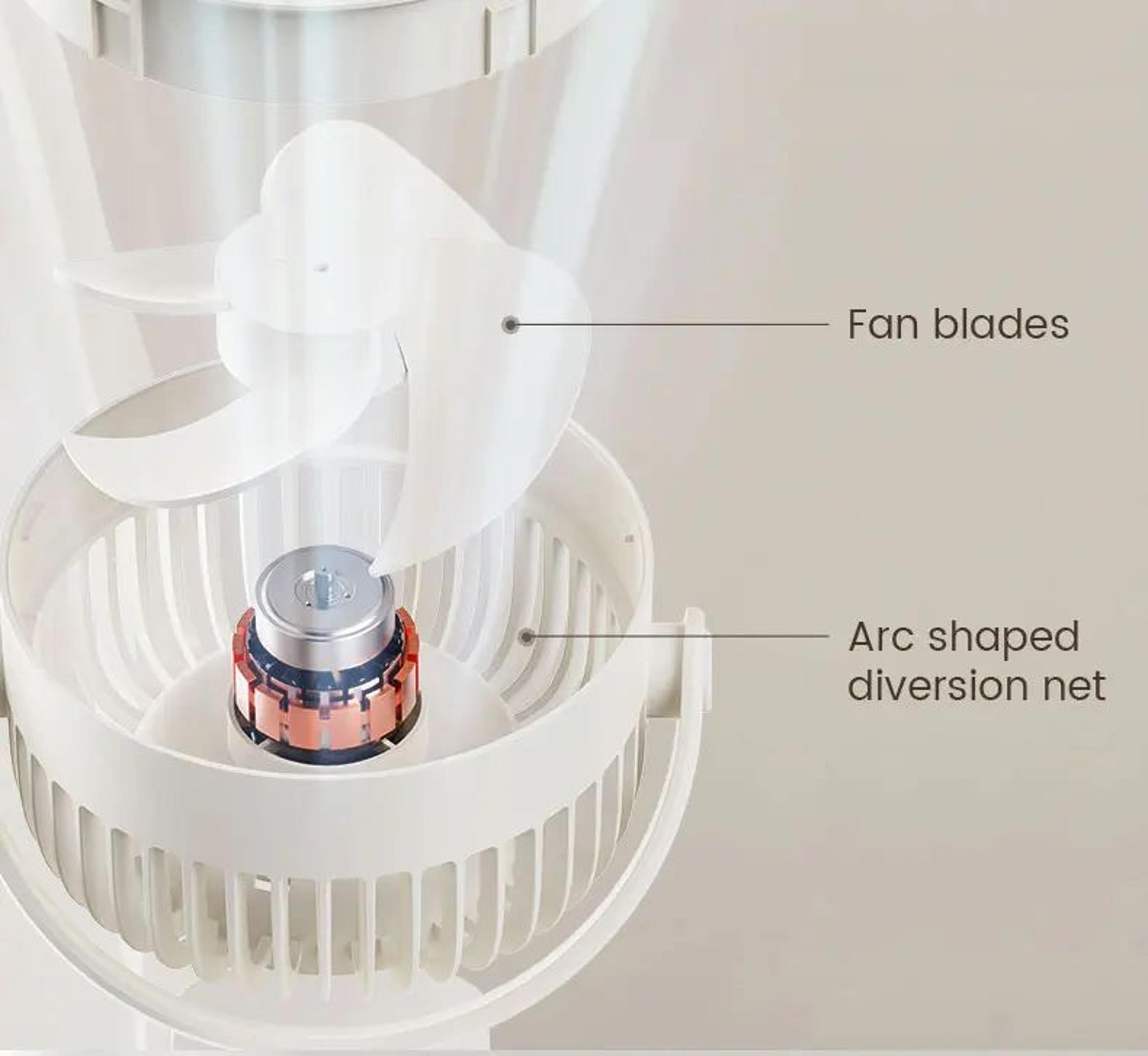 Wall Mounted Rechargeable Clip On Silent Fan 13