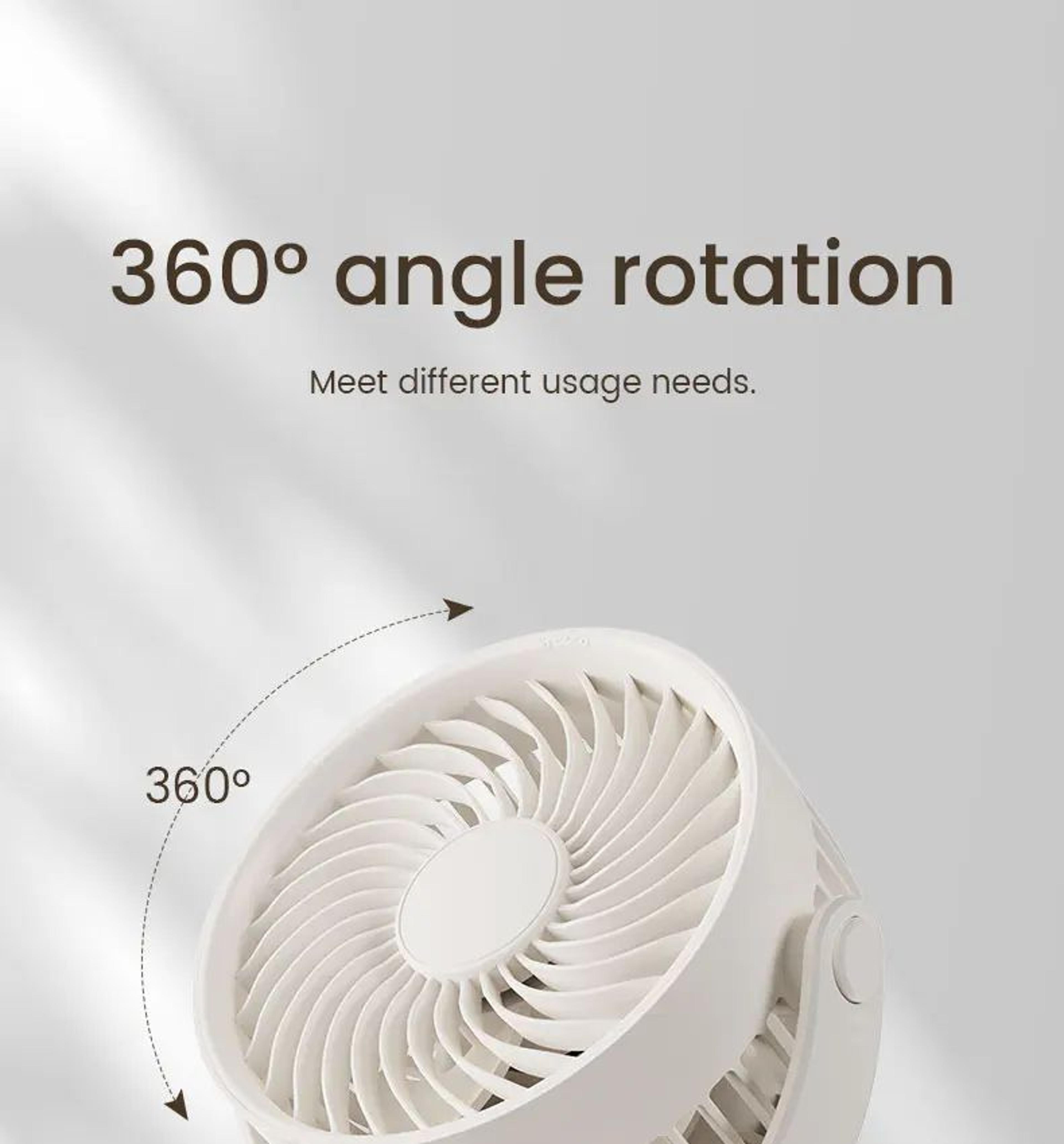 Wall Mounted Rechargeable Clip On Silent Fan 14