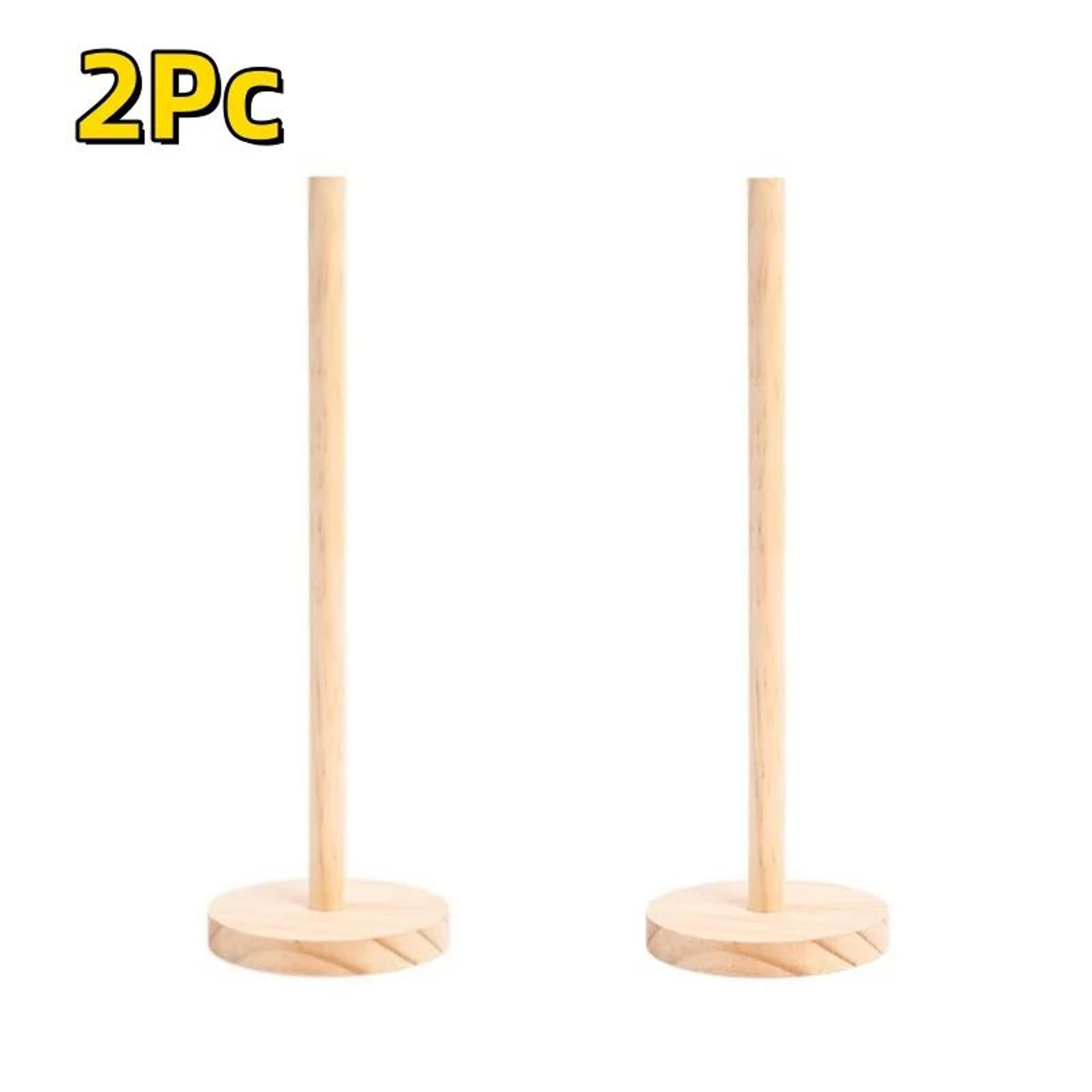 Bamboo Paper Towel Holder Countertop Stand 7