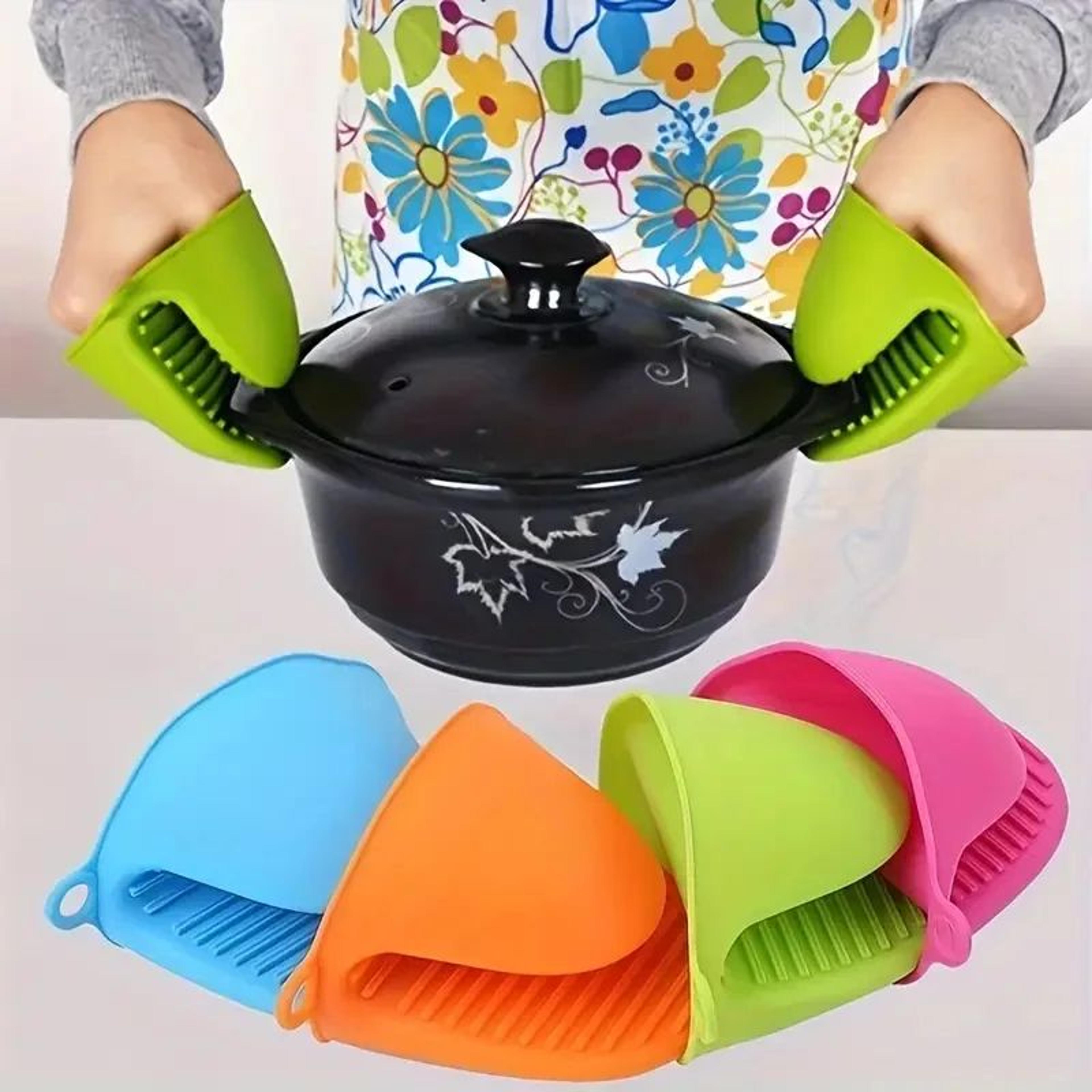 Silicone Pot Holder Gloves Heat Resistant Set 0