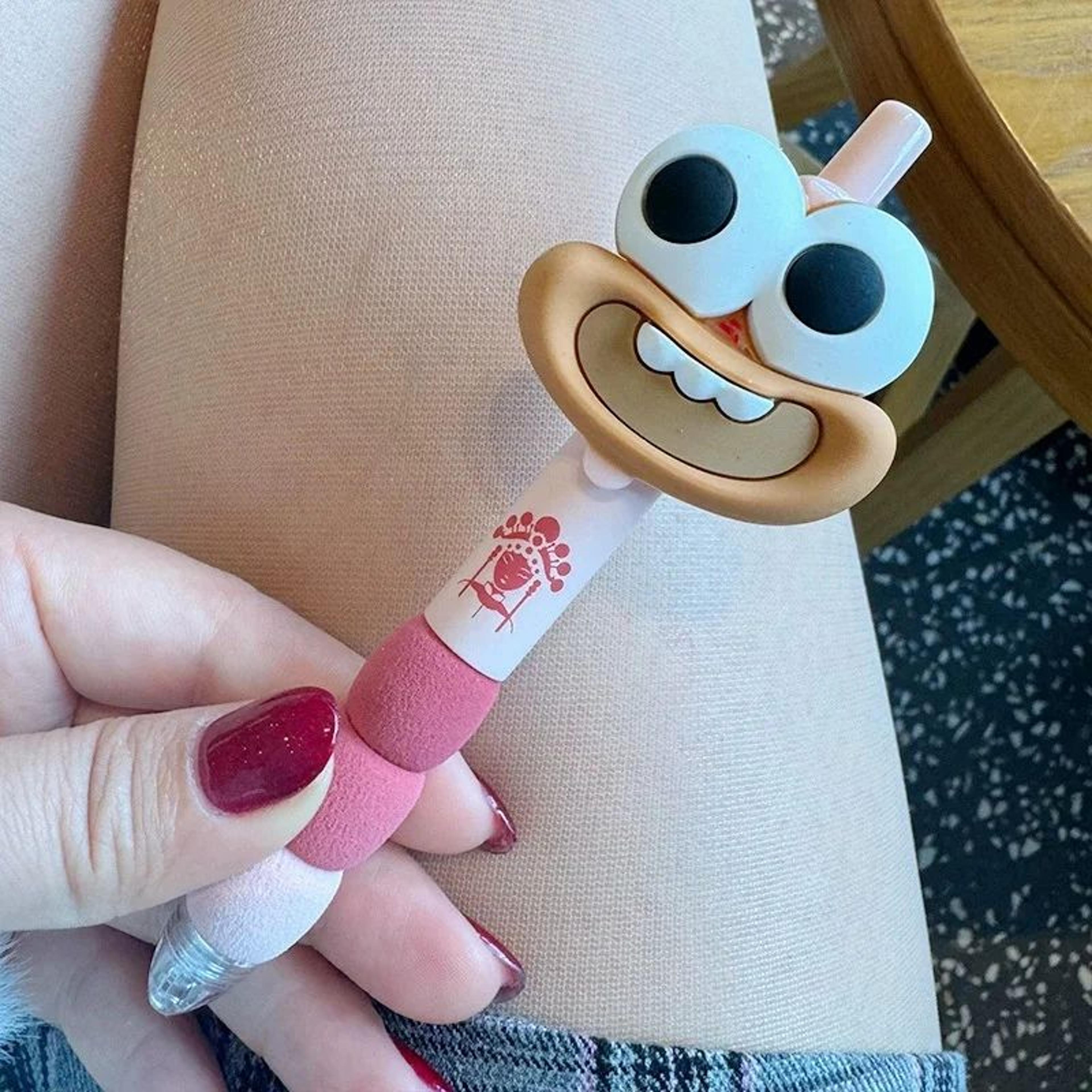 4 Pcs Funny Big Mouth Cartoon Gel Pen Set 3