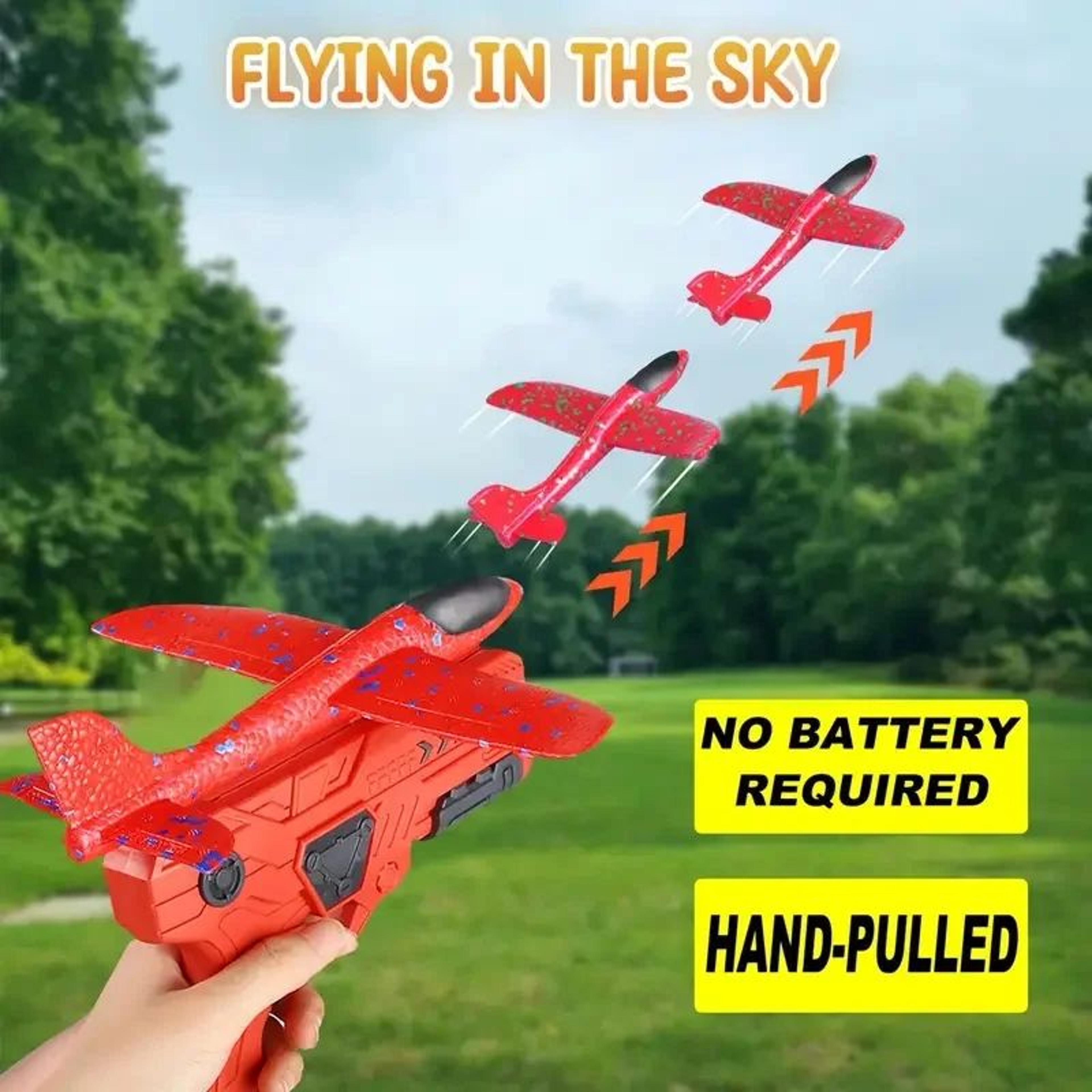 Foam Airplane Launcher Toy For Outdoor Play 0