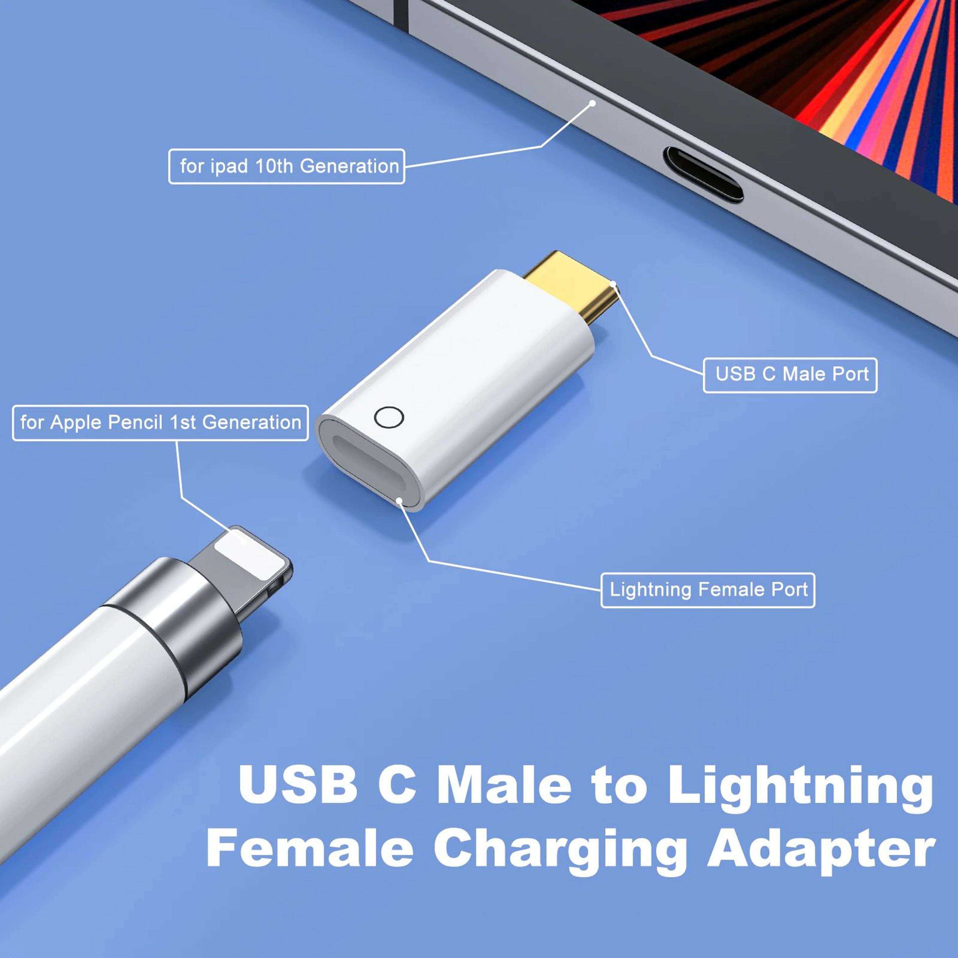 Lightning To Type C Charging Adapter For Apple Pencil 8