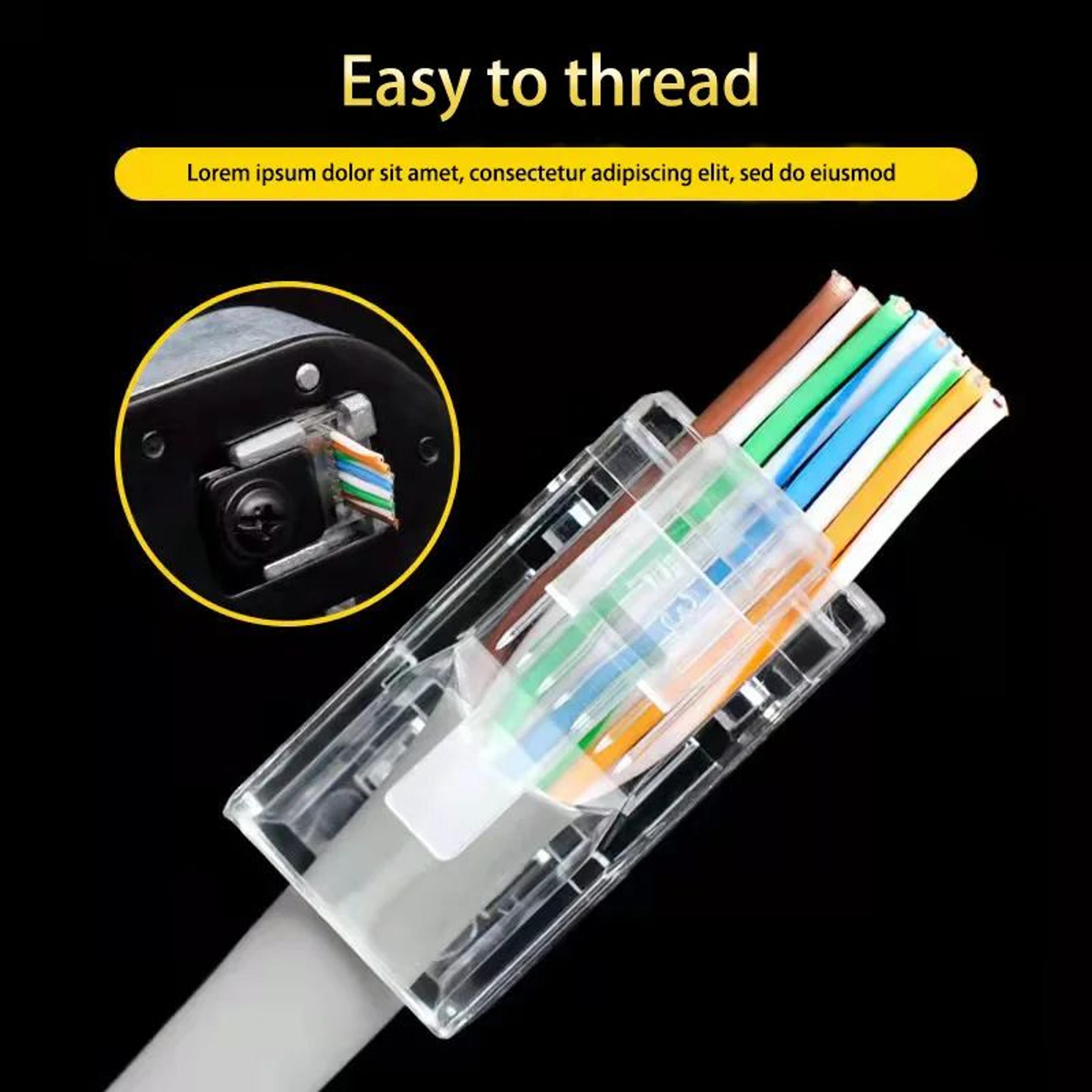 RJ45 Cat6 Network Connector 50 Piece Set 6
