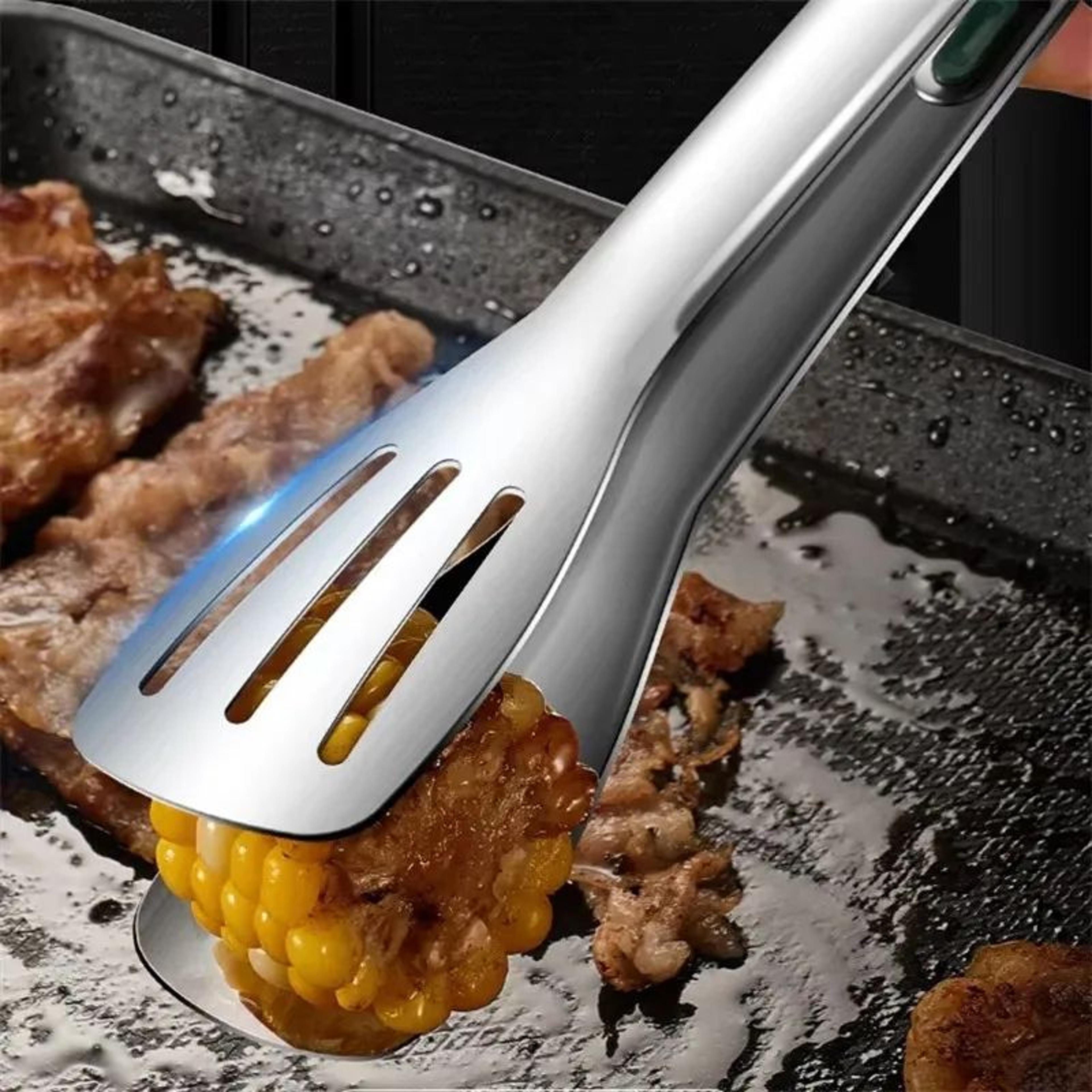 Stainless Steel Non Slip Food Tongs 3