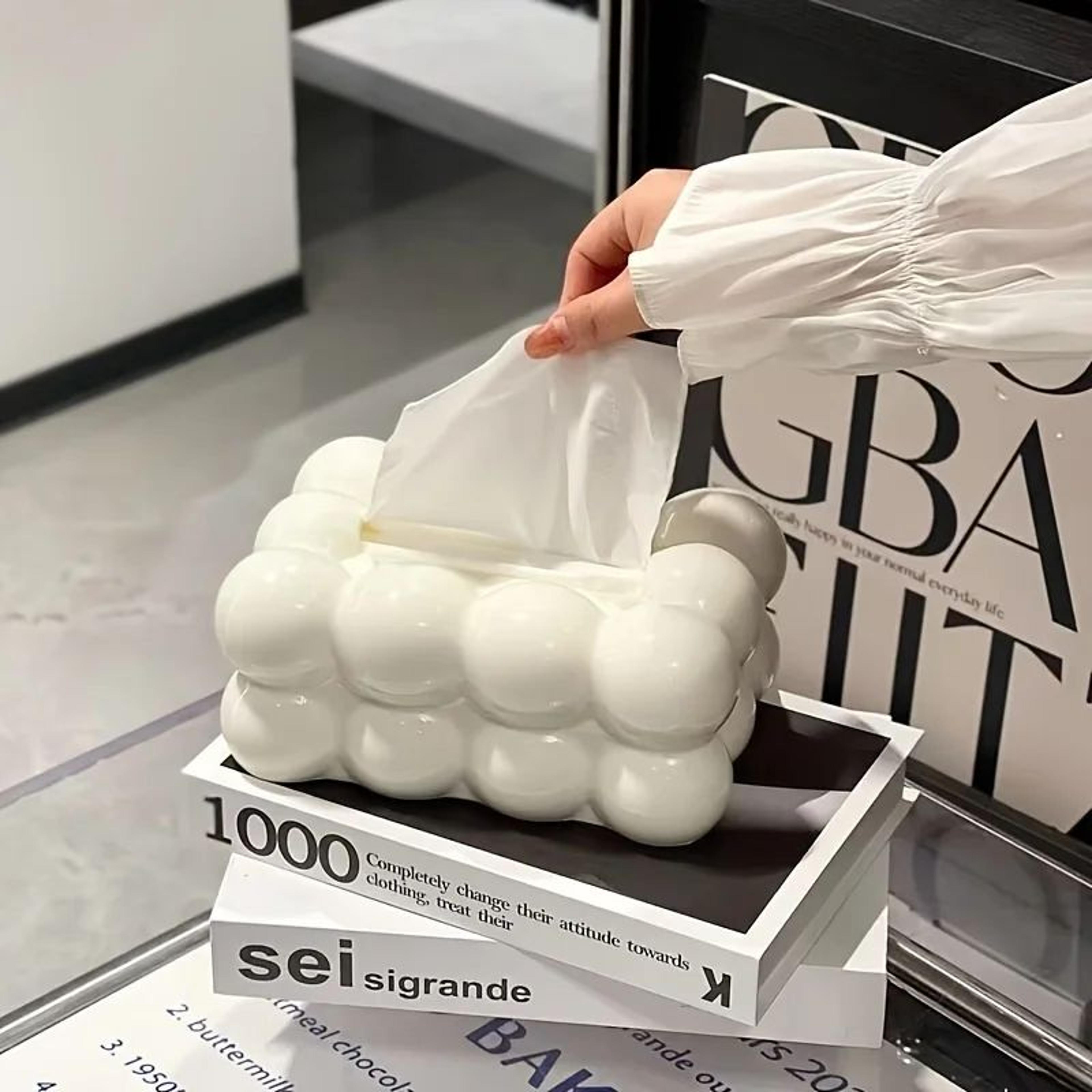 Cloud Shaped Tissue Box Holder 0