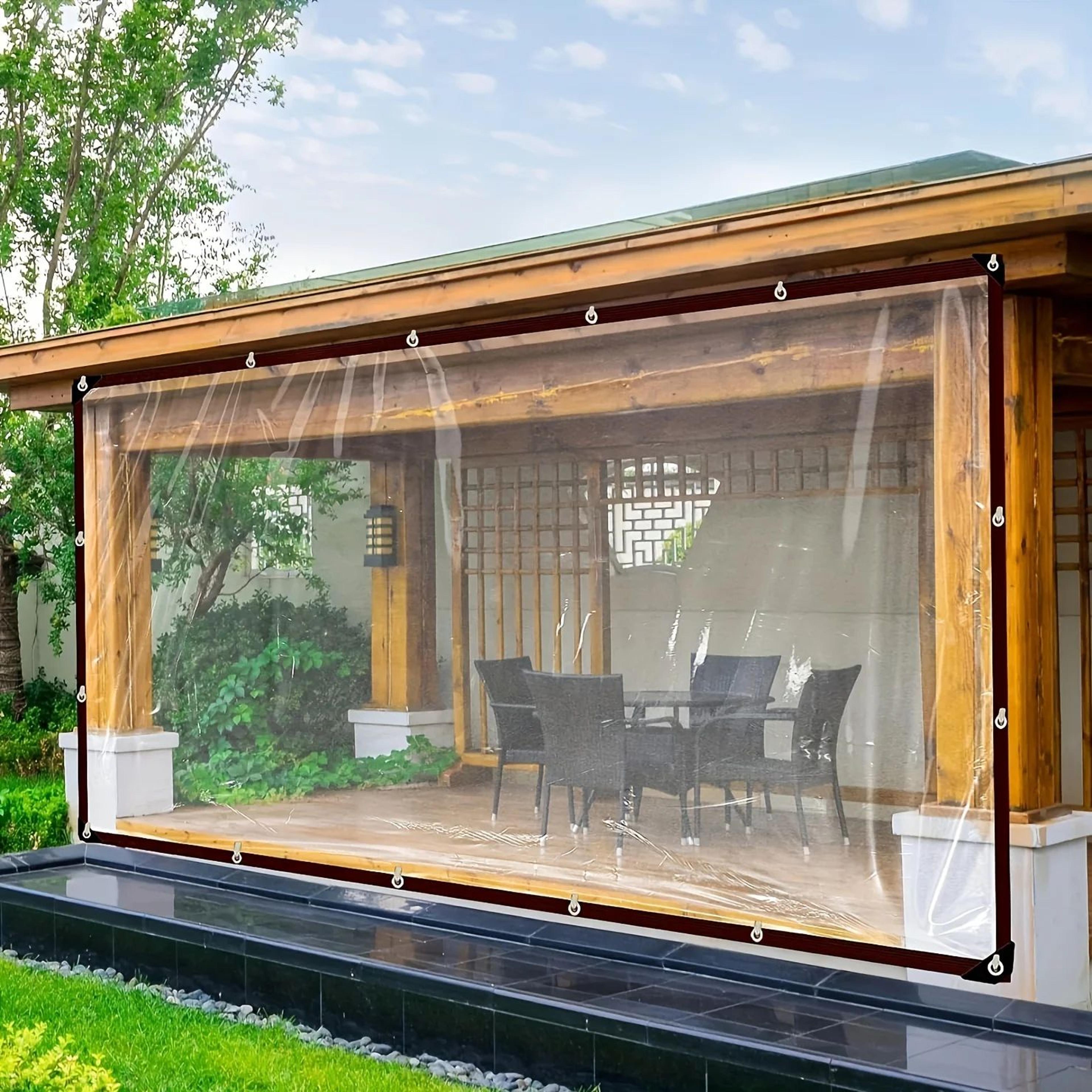 Clear Waterproof Tarp With Grommets 0