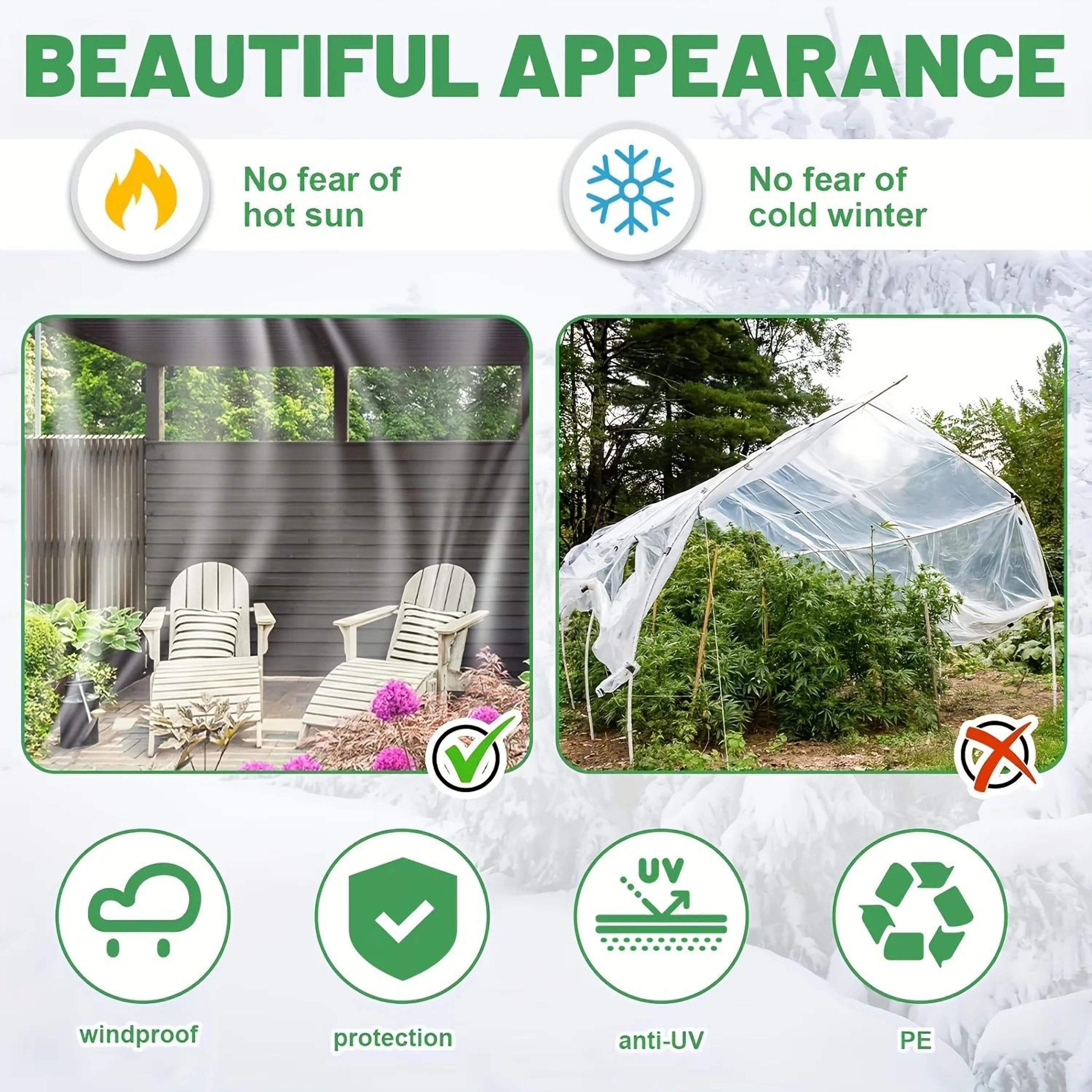 Clear Waterproof Tarp With Grommets 3
