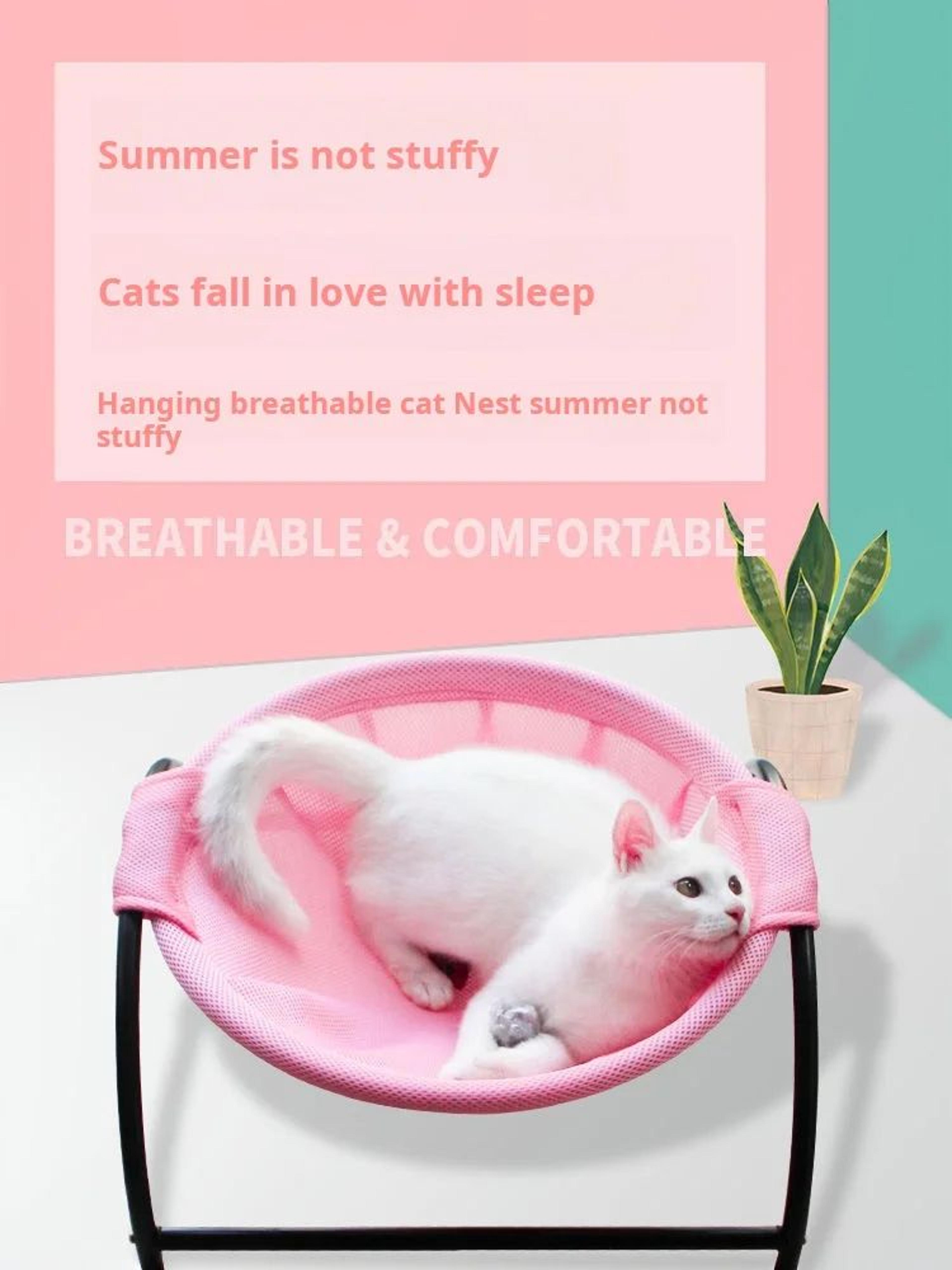 Breathable Cooling Cat Hammock Bed 6