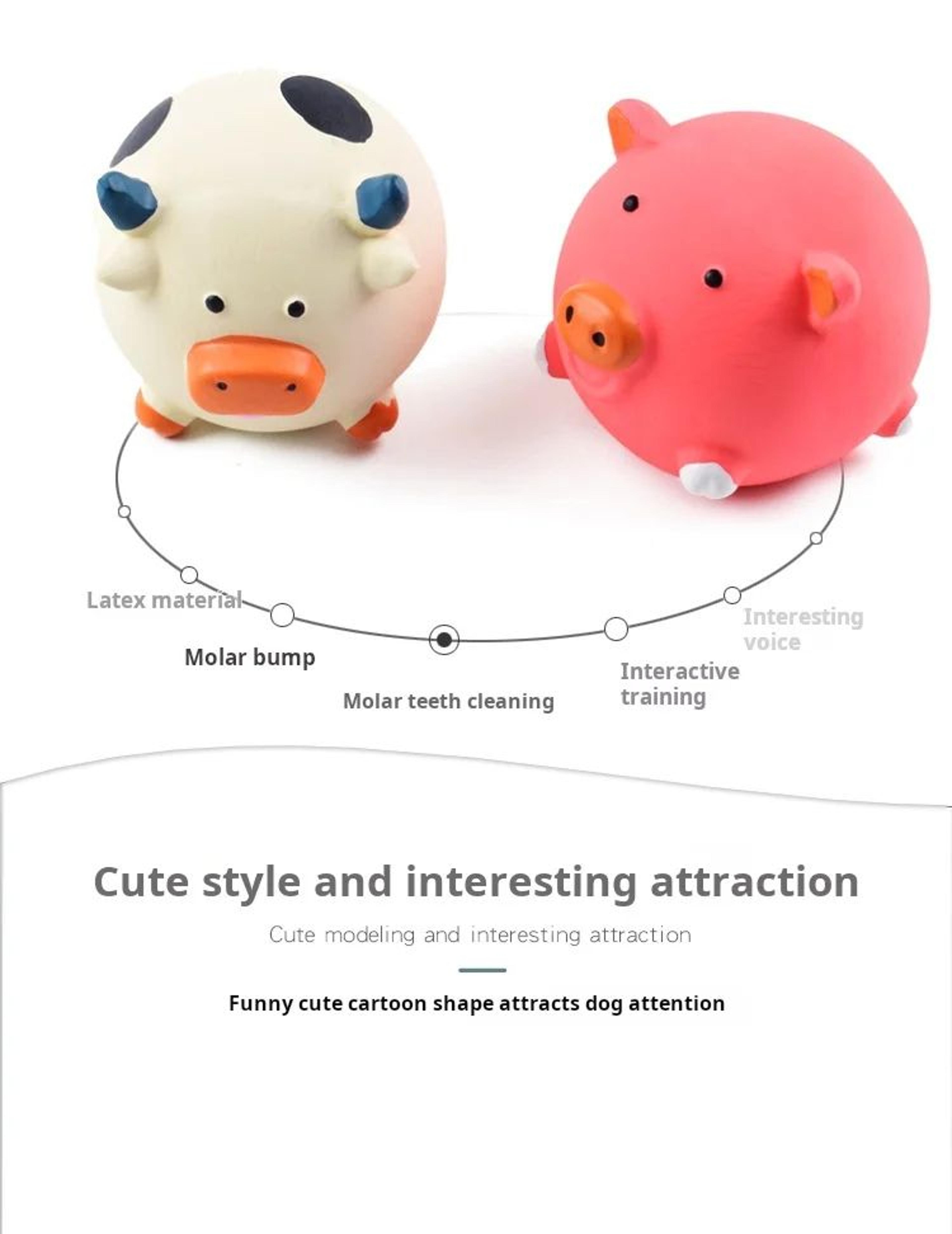 Animal Shaped Squeaky Dog Chew Toys 6