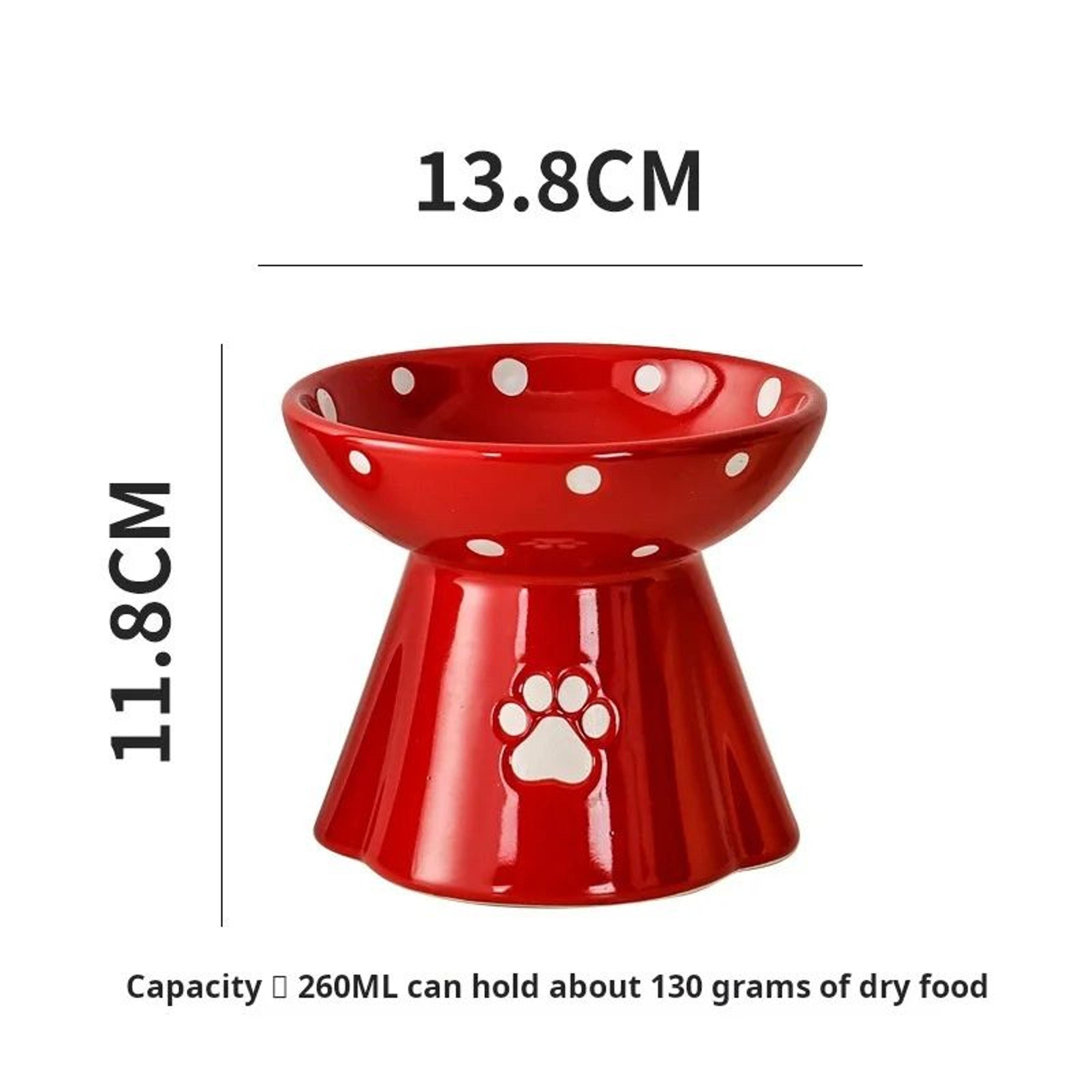Elevated Ceramic Cat Bowl Stand 6