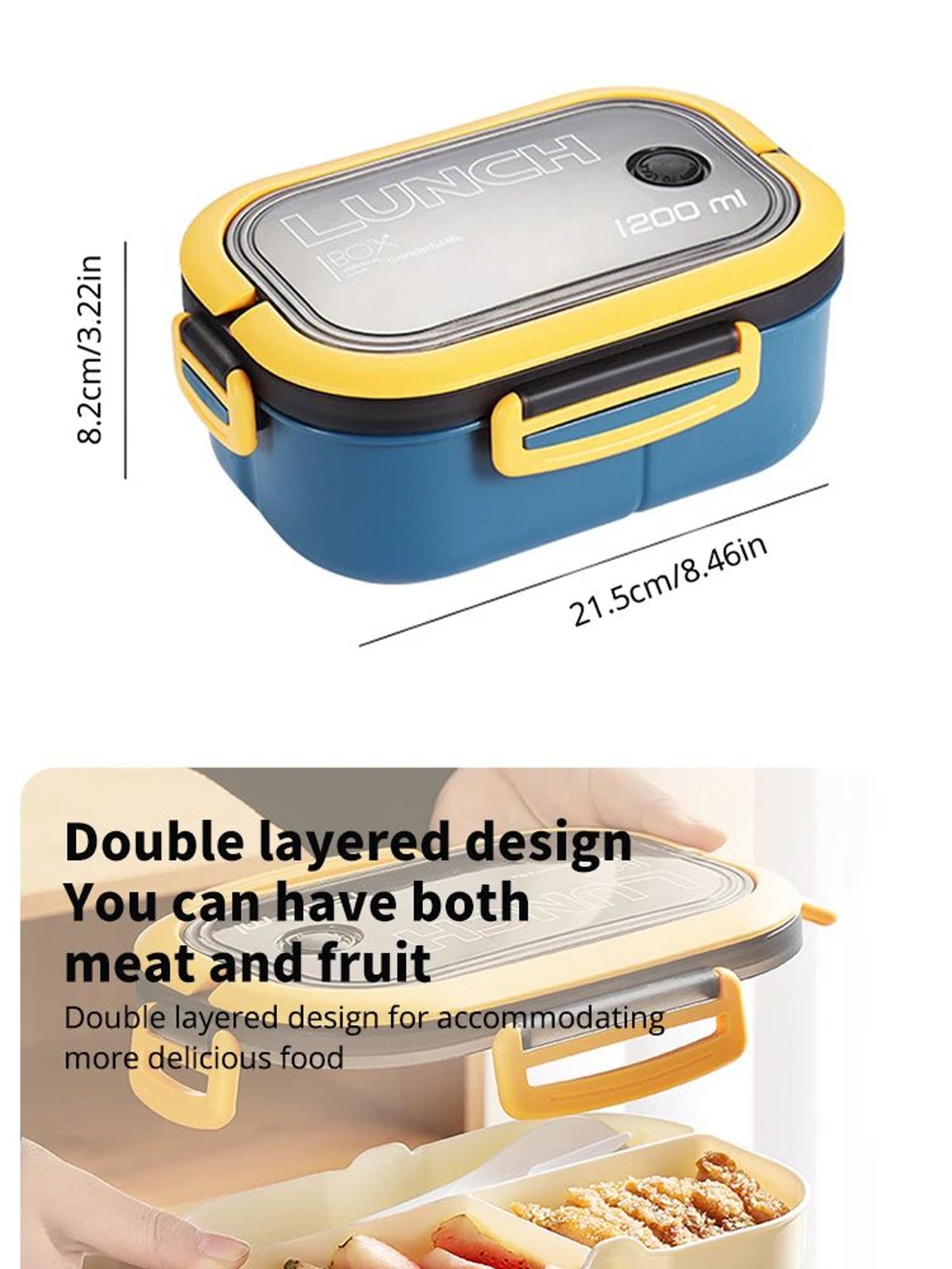 Portable Compartment Lunch Box With Cutlery 9