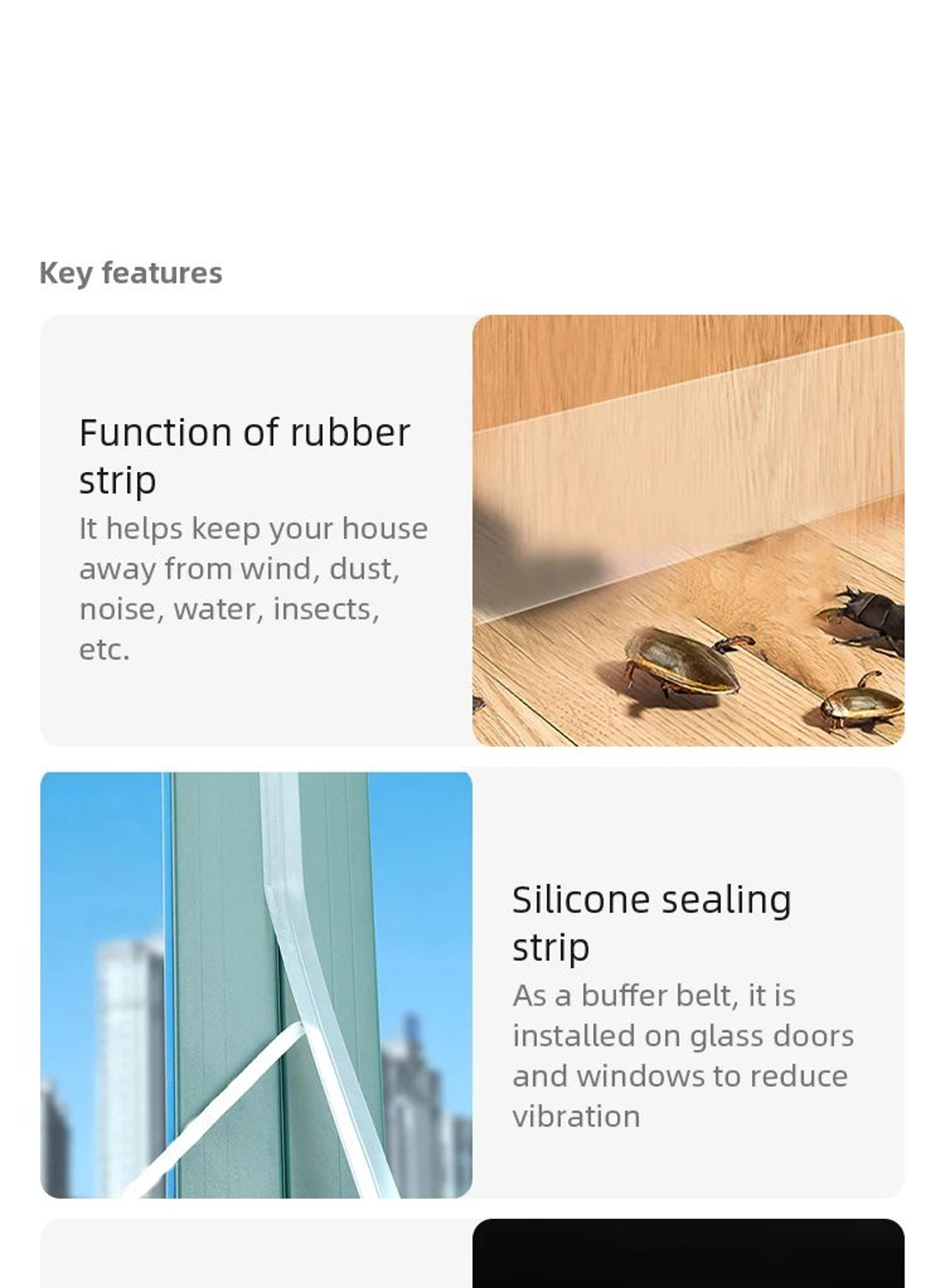 Self Adhesive Door And Window Sealing Tape 7