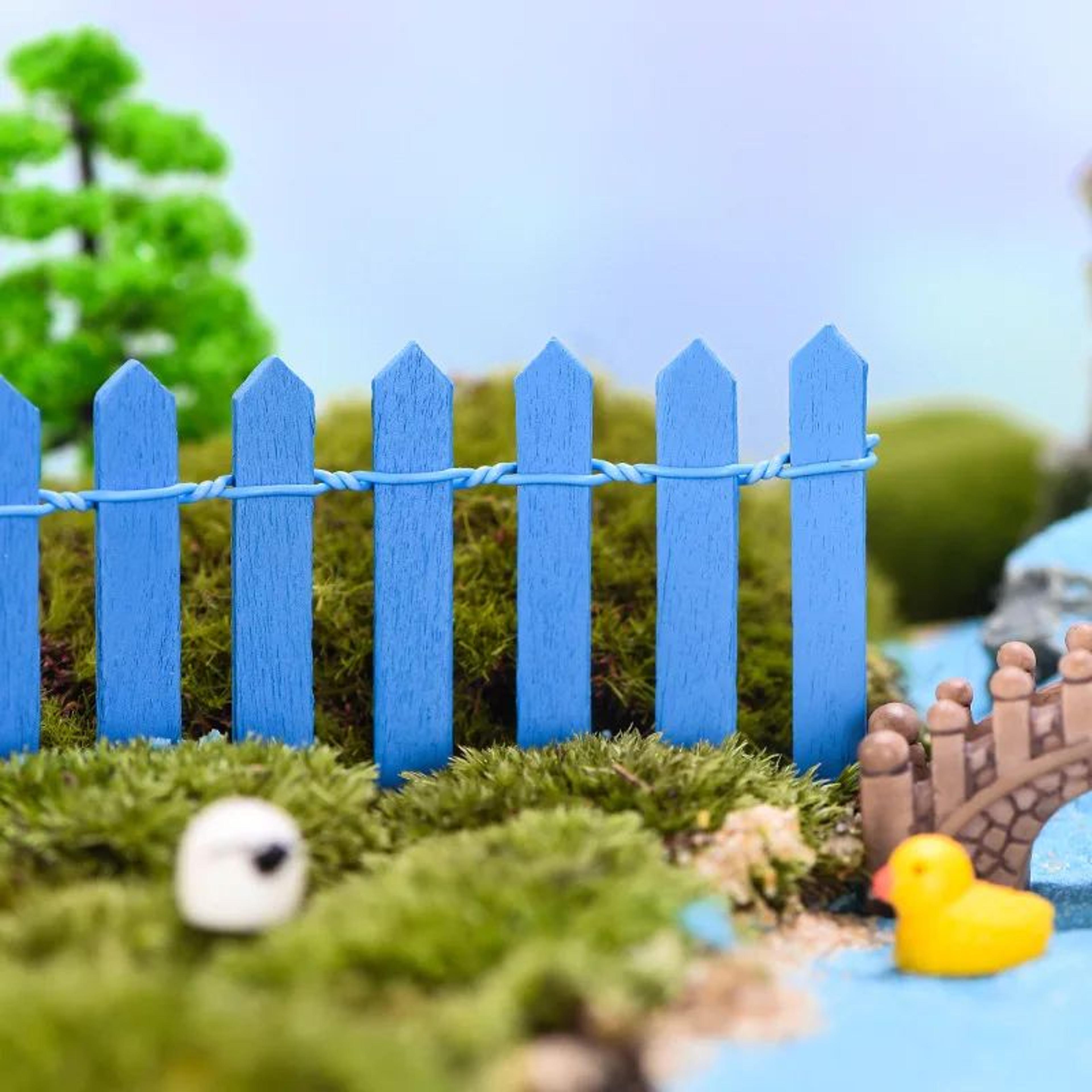 Mini Wooden Picket Fence For Fairy Garden And Bonsai Decor 16