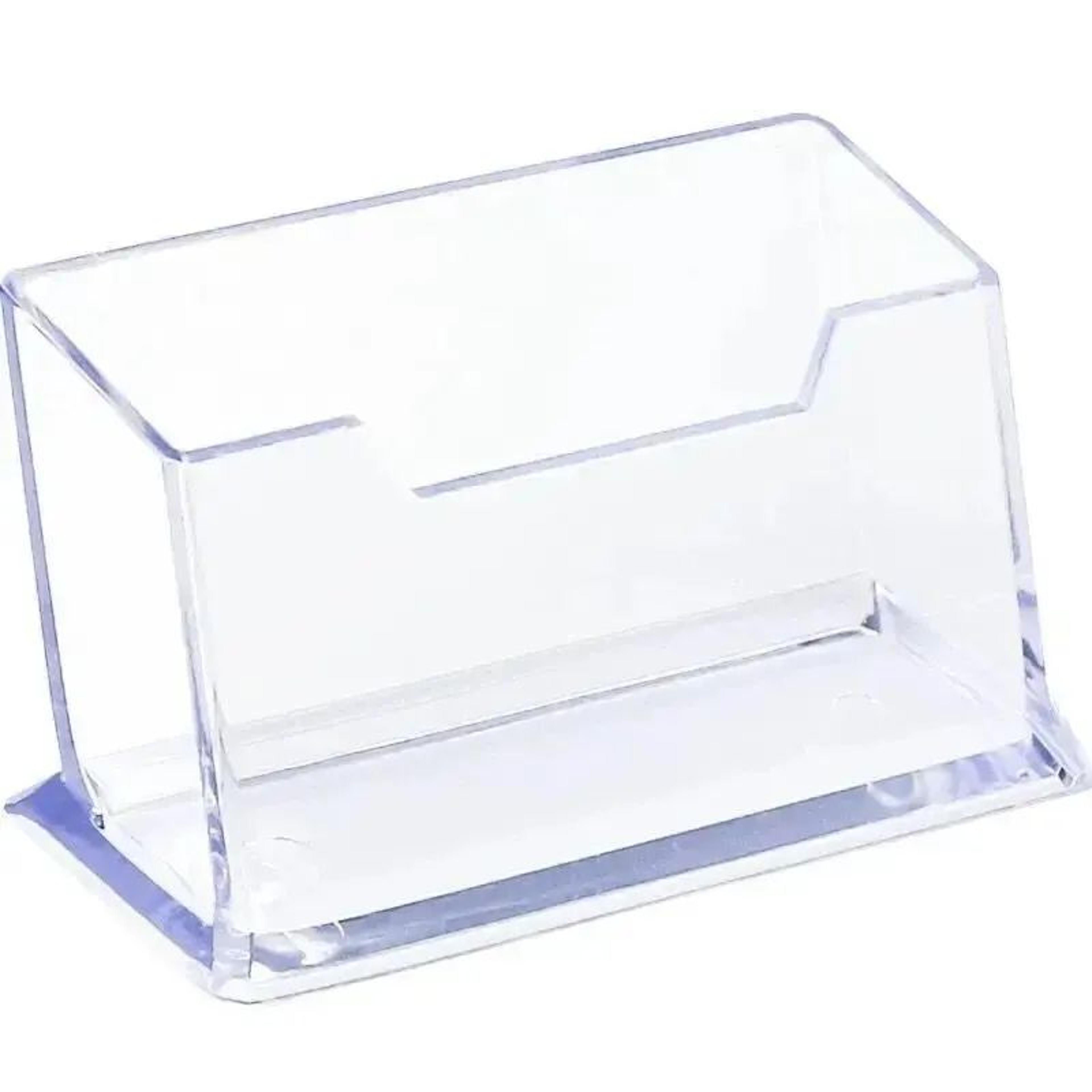 Clear Acrylic Desk Storage And Business Card Holder 4