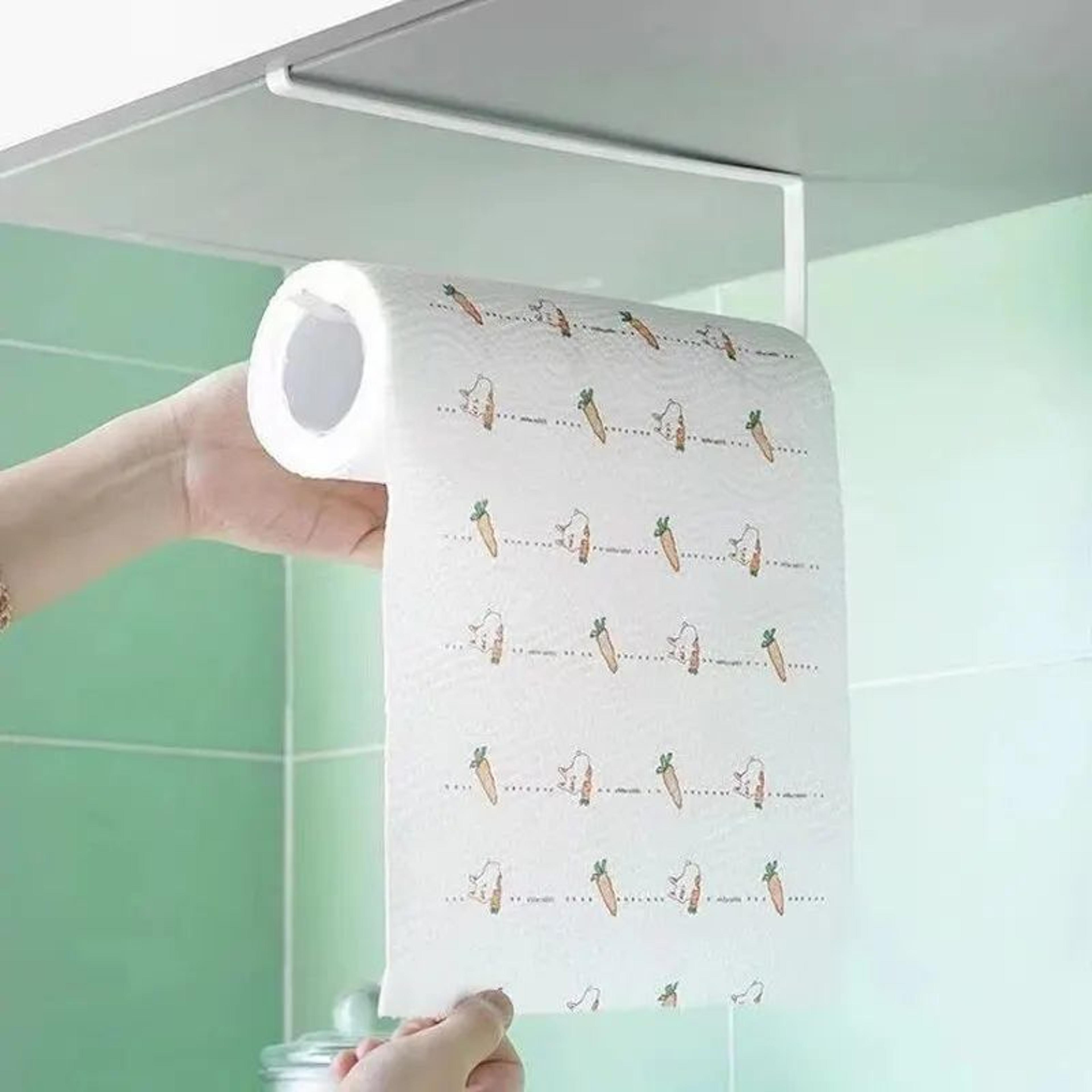 NoPunch Paper Roll And Cling Film Storage Rack 4