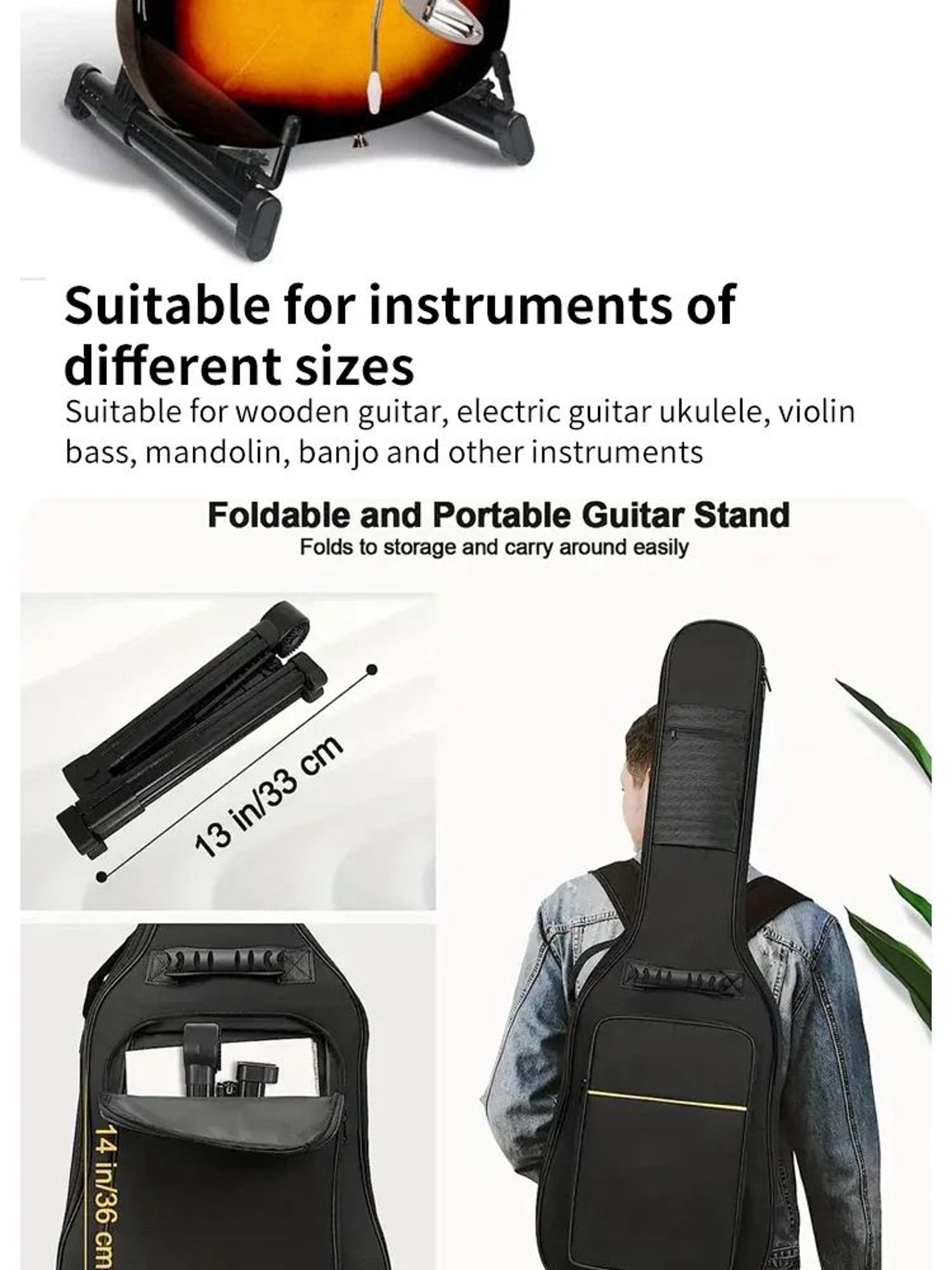 Portable Folding Guitar Stand For Acoustic Electric And Bass 6