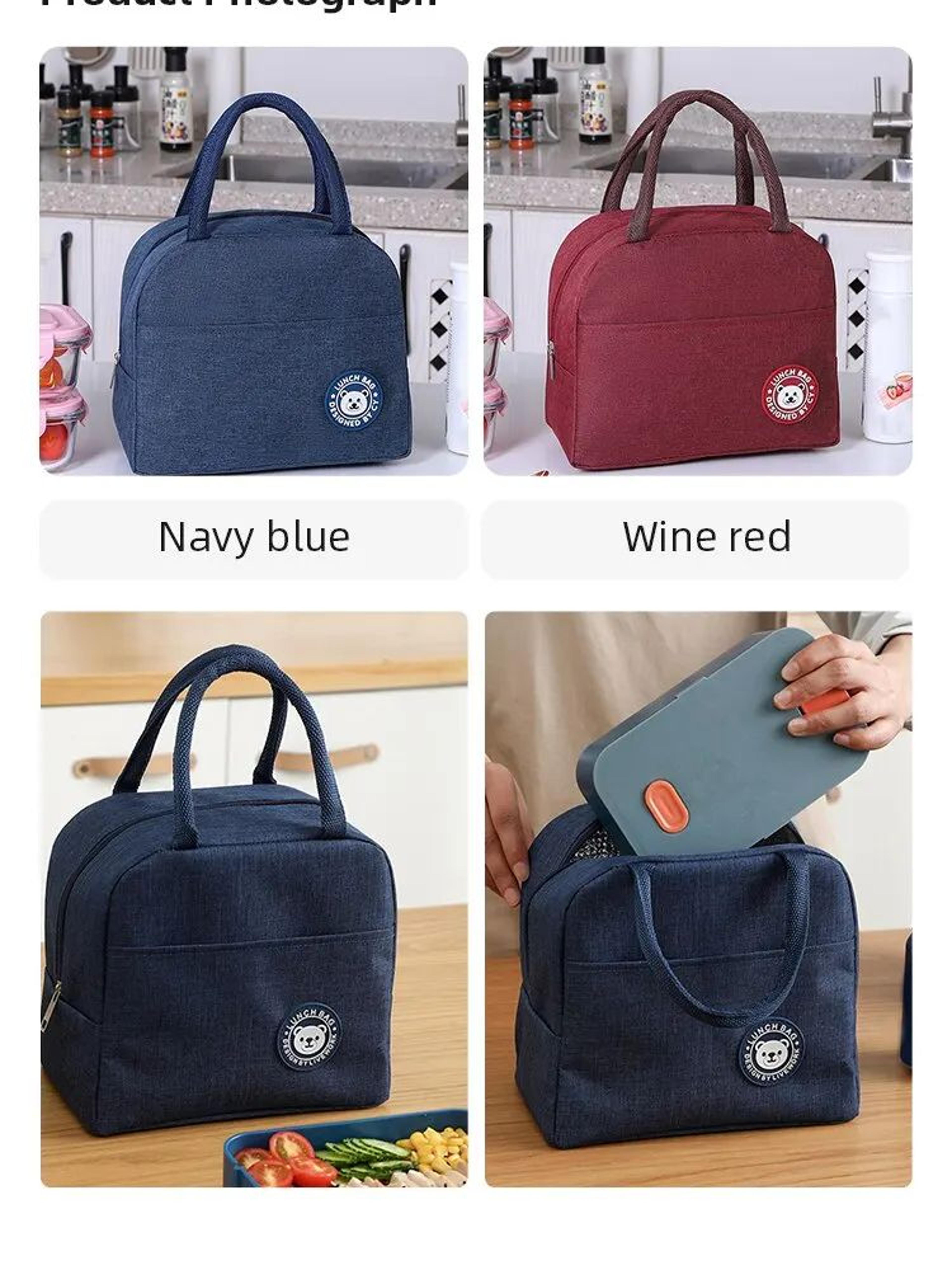 Insulated Canvas Lunch Tote Bag 11
