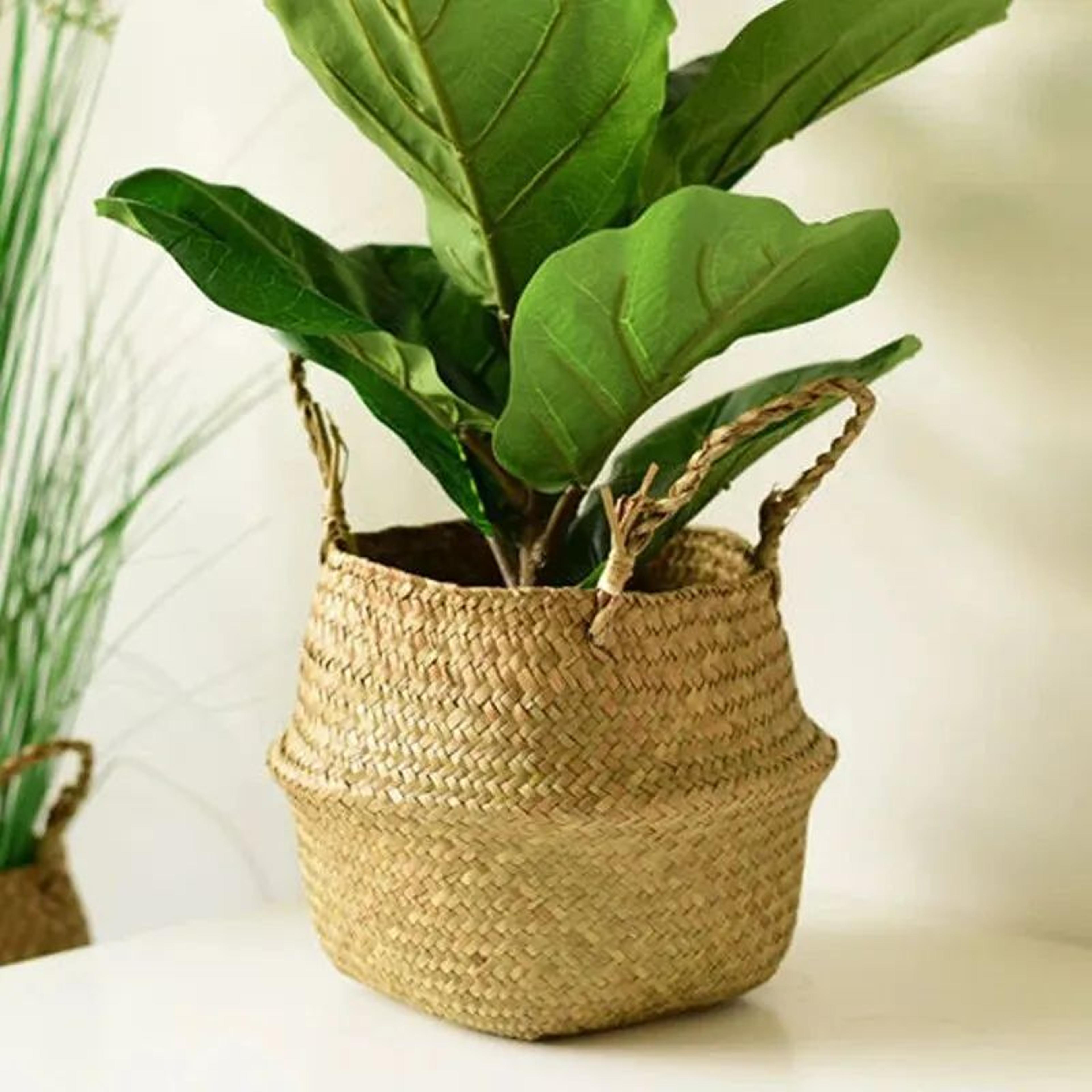 Foldable Woven Storage Basket 1