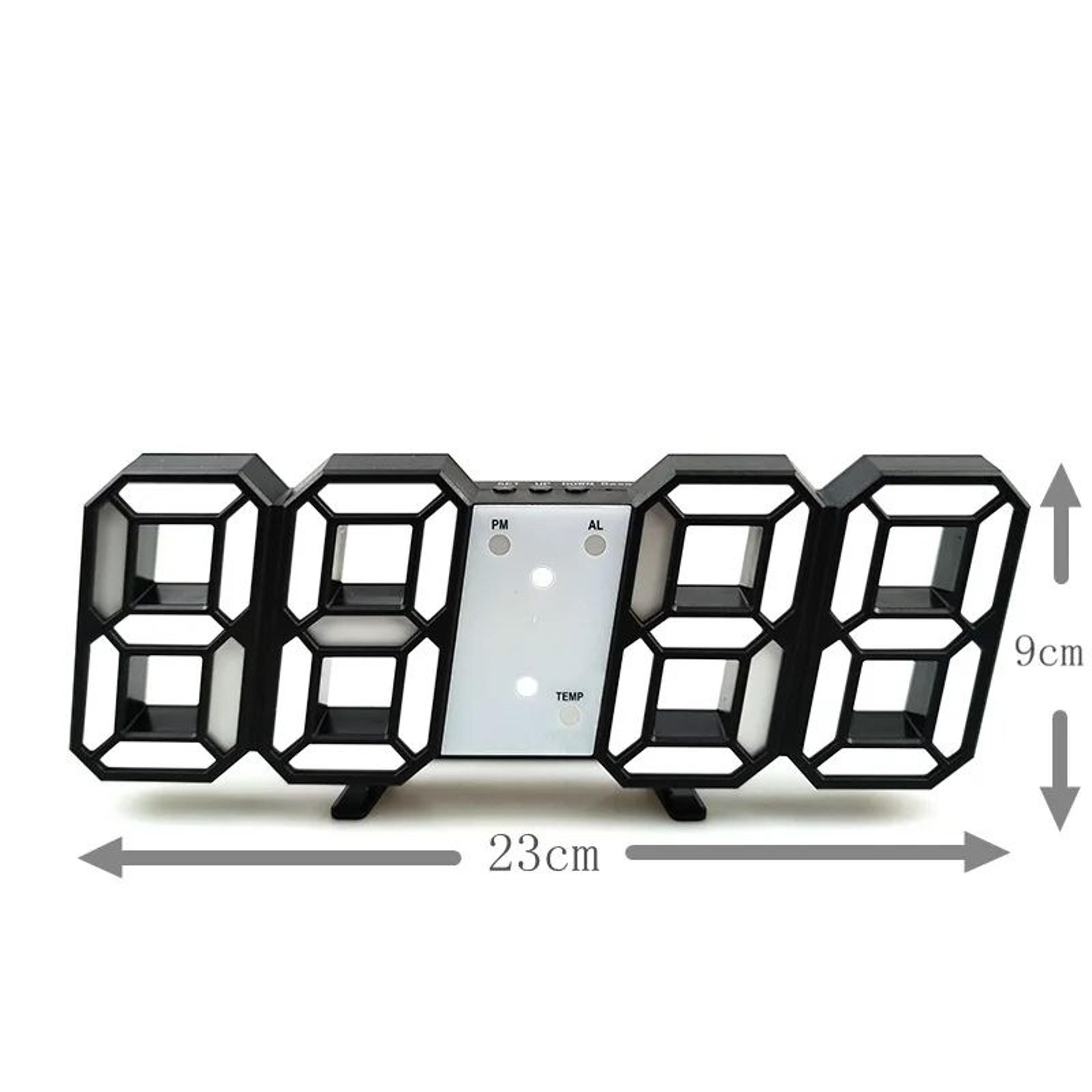 3D LED Digital Wall Clock 3