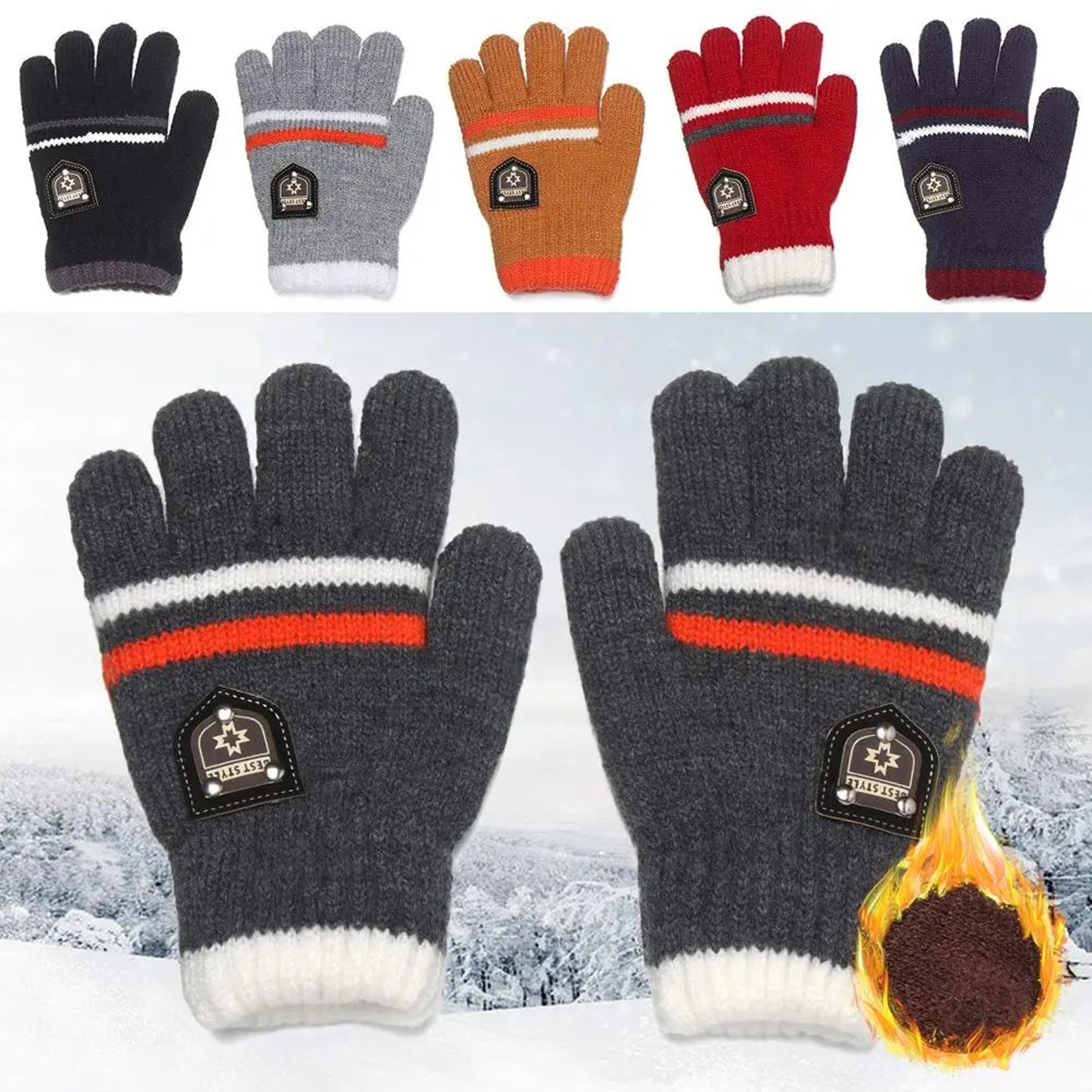 Warm Knitted Winter Gloves For Kids 0
