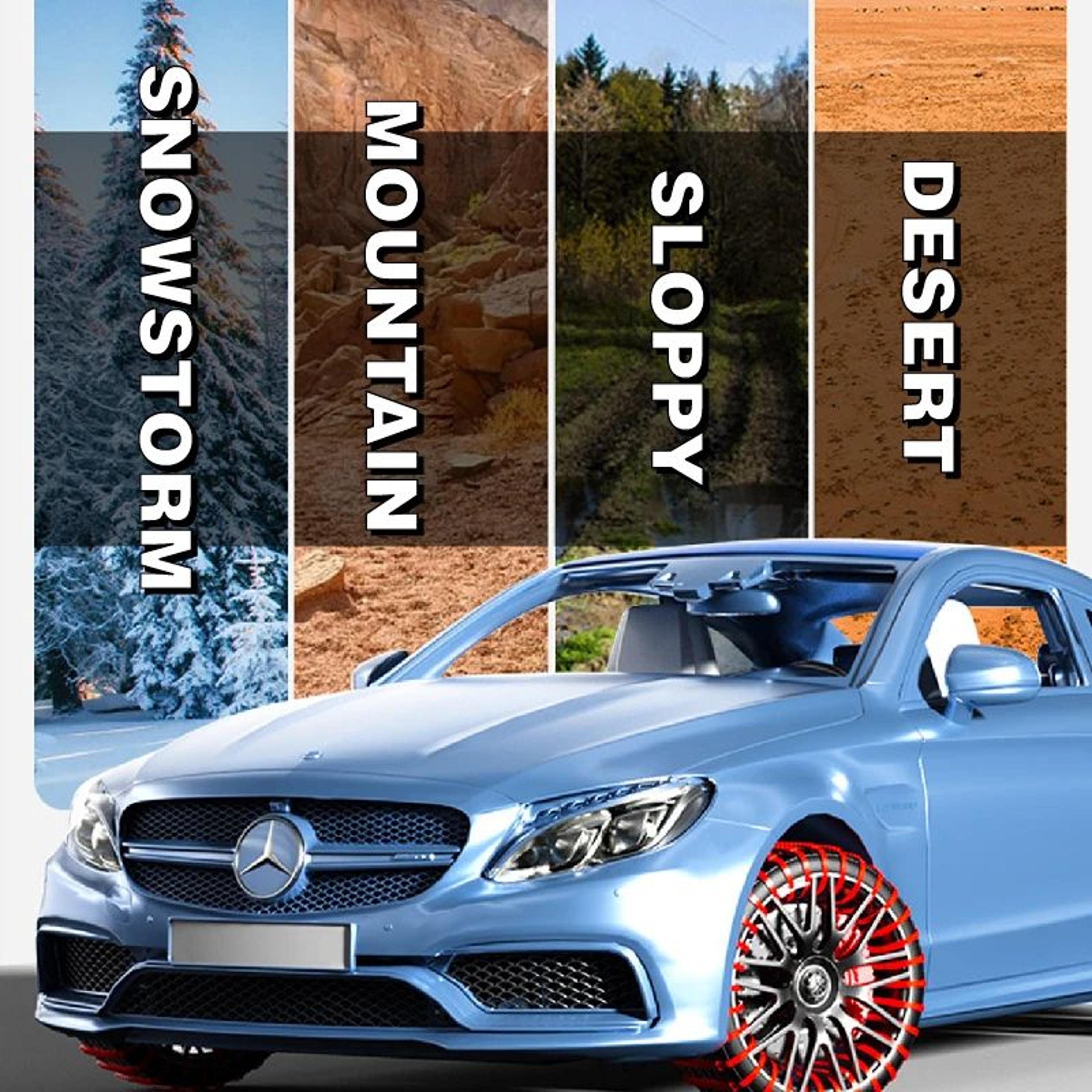 Universal Anti Skid Snow Chains For Wheels 4
