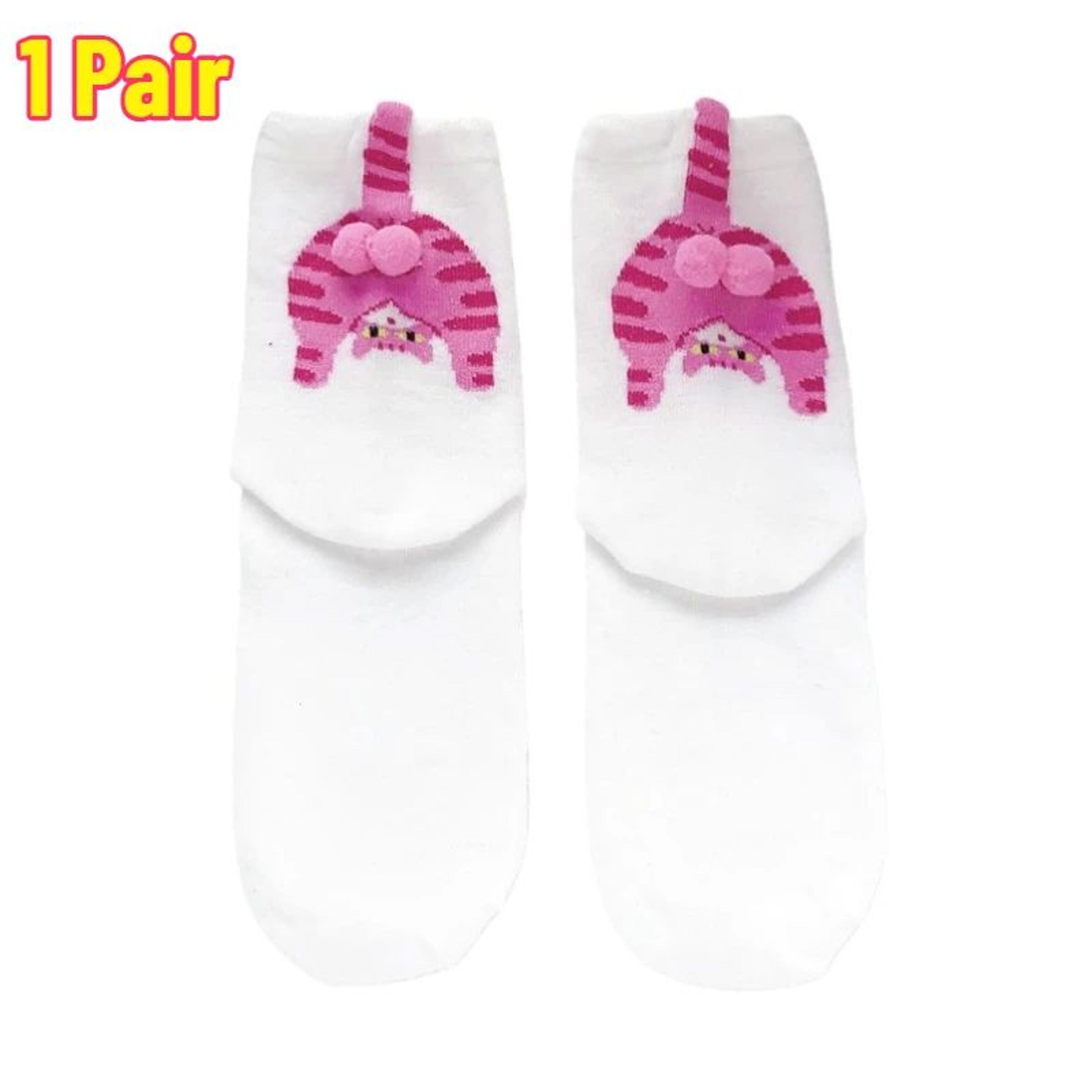 Cartoon Cat Egg Couple Cotton Socks 9