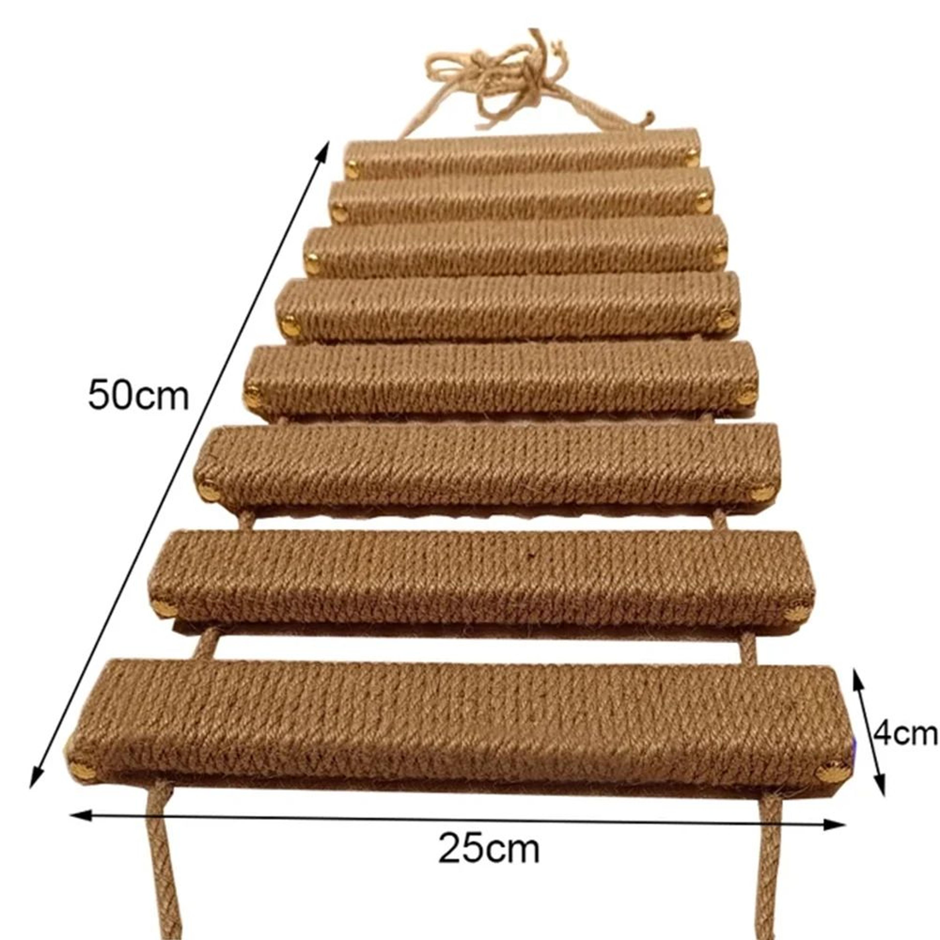 Wooden Sisal Rope Cat Drawbridge Ladder 6