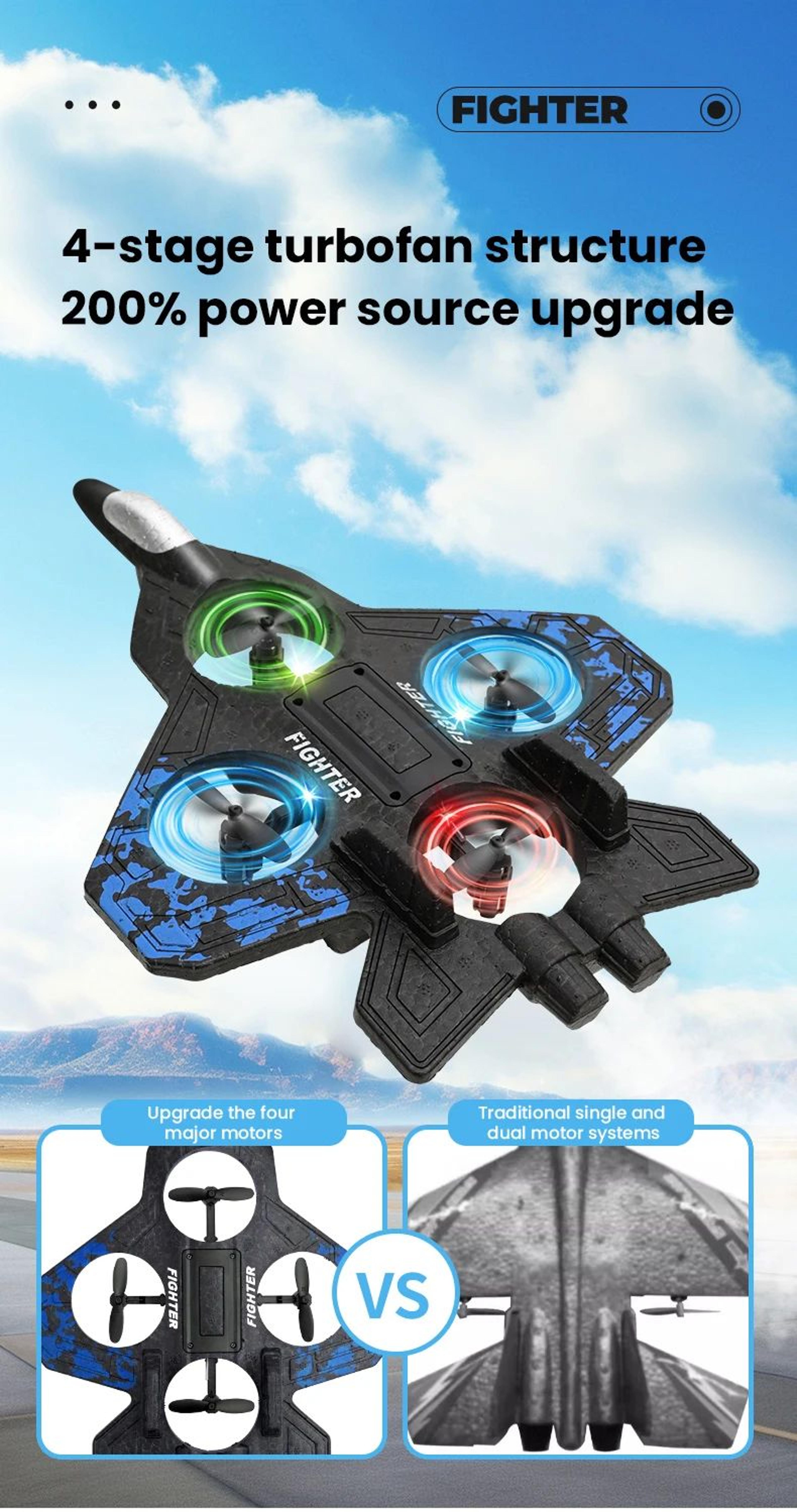RC Light Up Glider Jet Plane 7