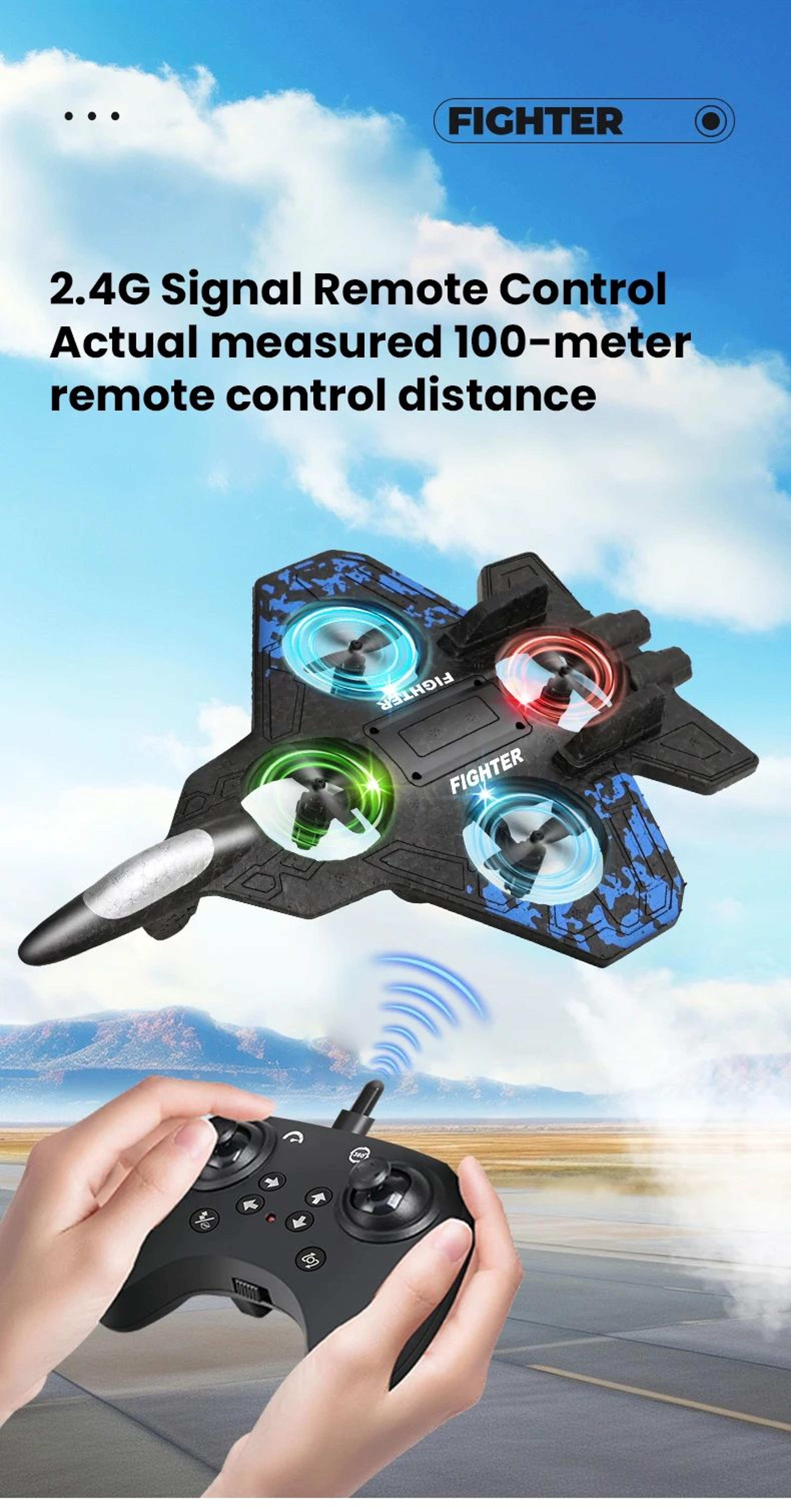 RC Light Up Glider Jet Plane 11