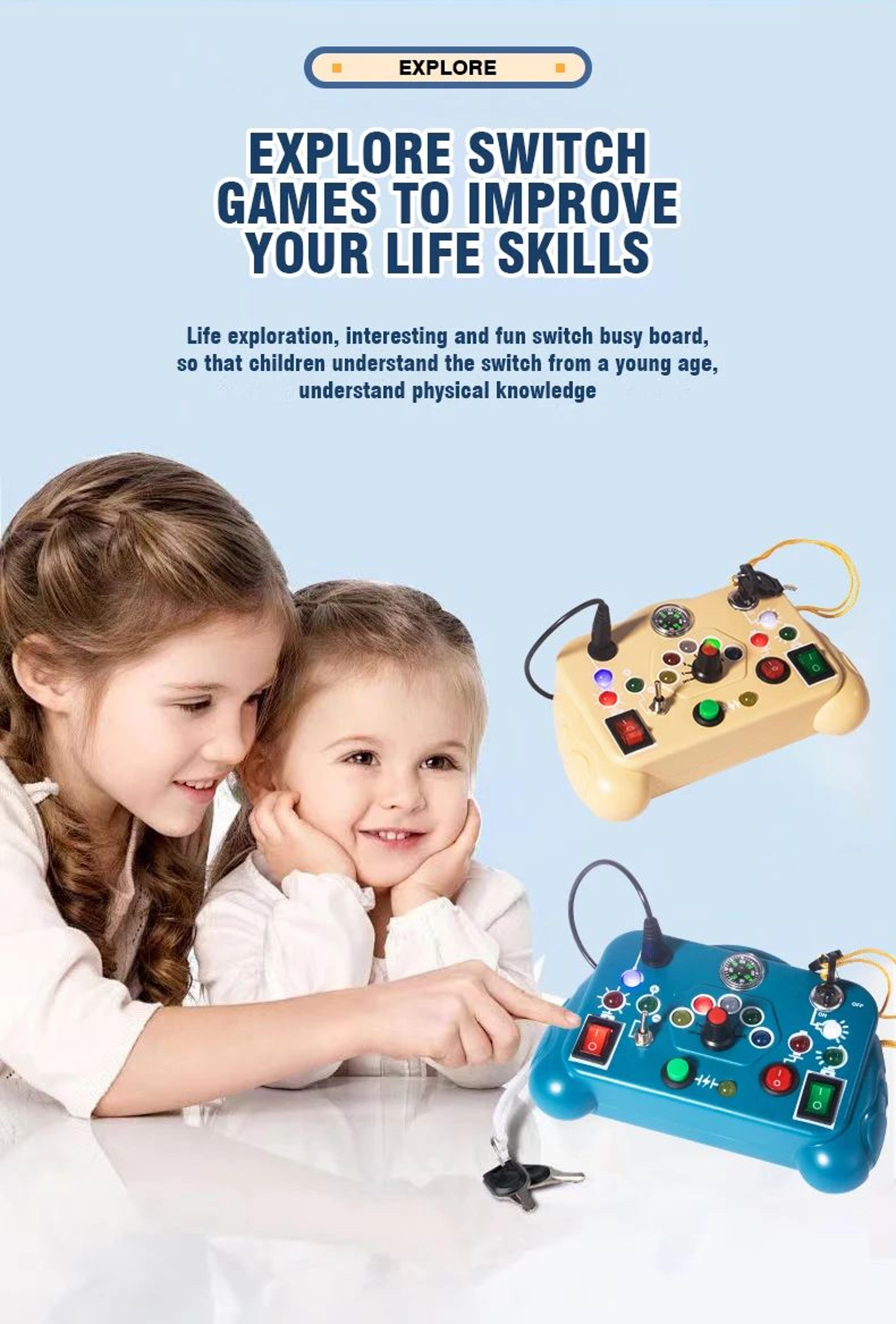 LED Busy Board Sensory Toy 9