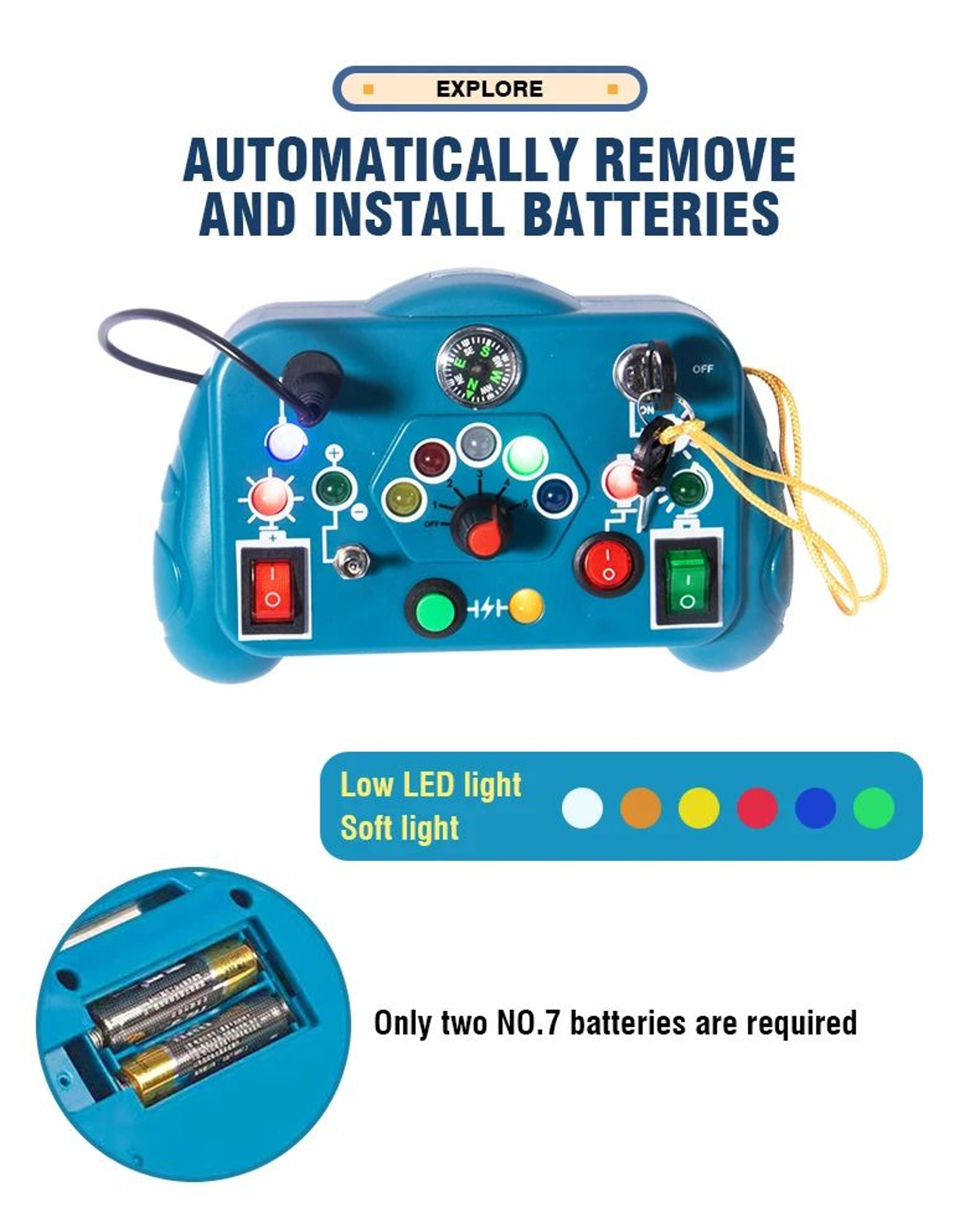 LED Busy Board Sensory Toy 10