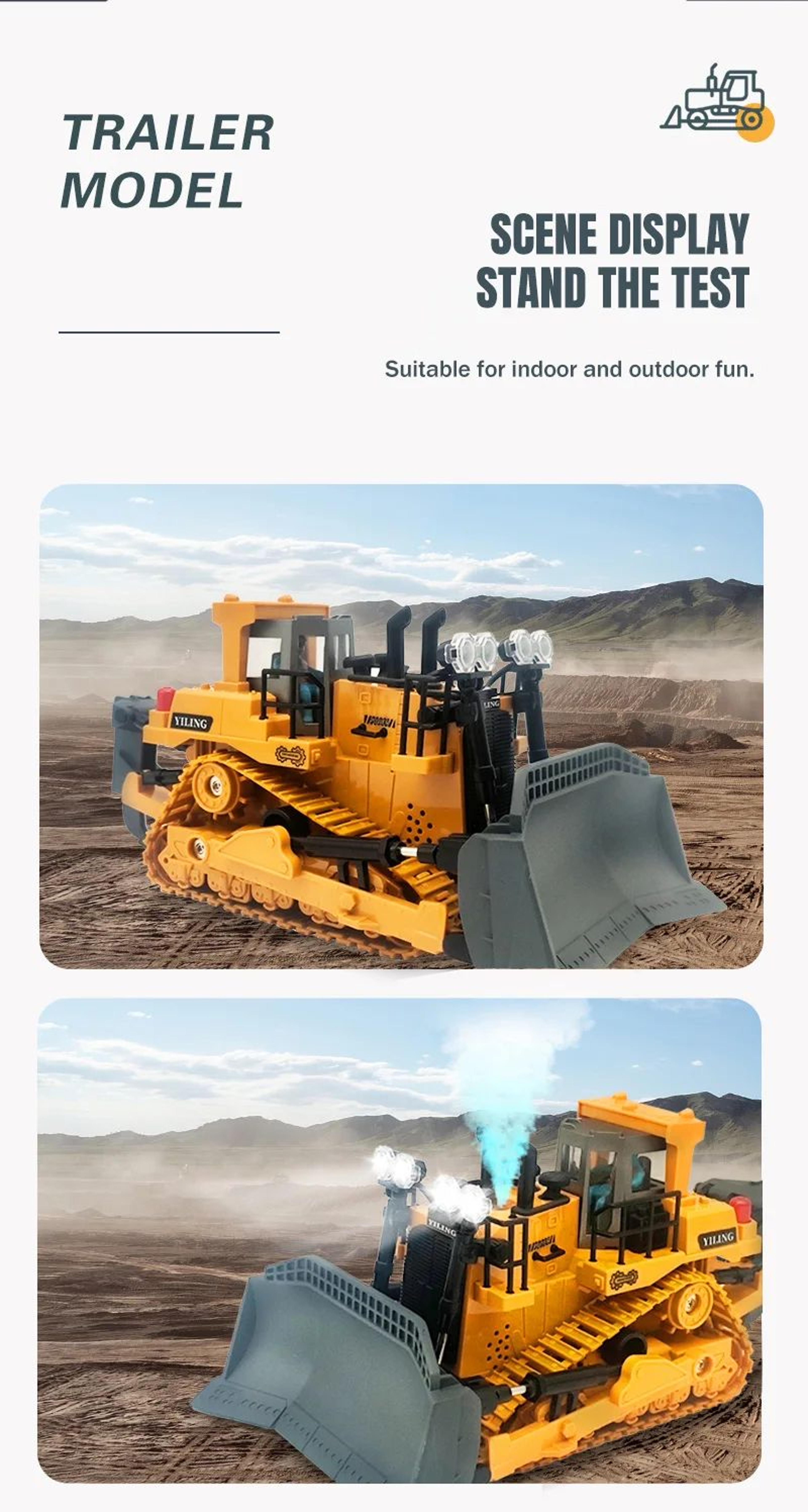 Remote Control Bulldozer Toy For Kids 13