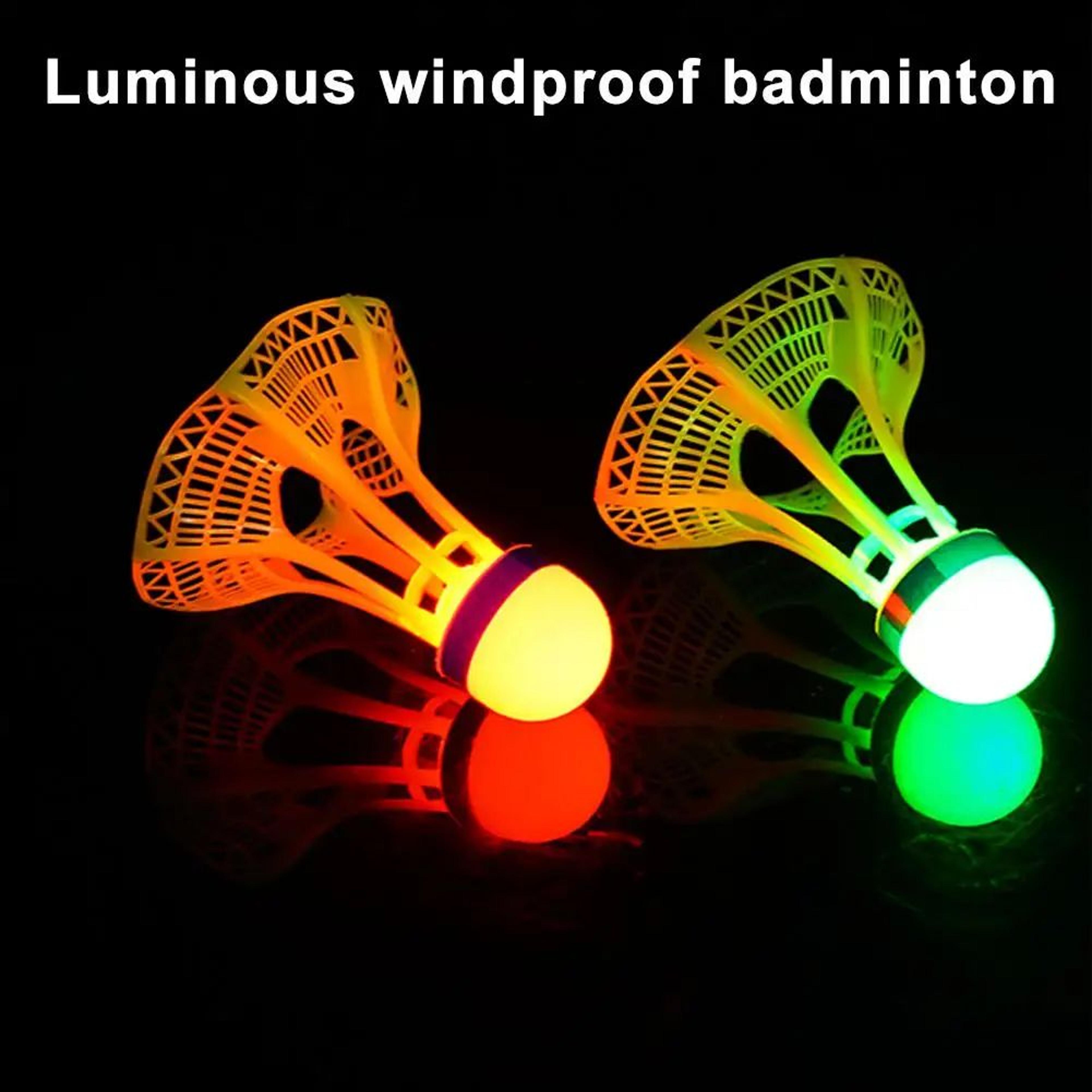 LED Glow Badminton Shuttlecocks Set 2
