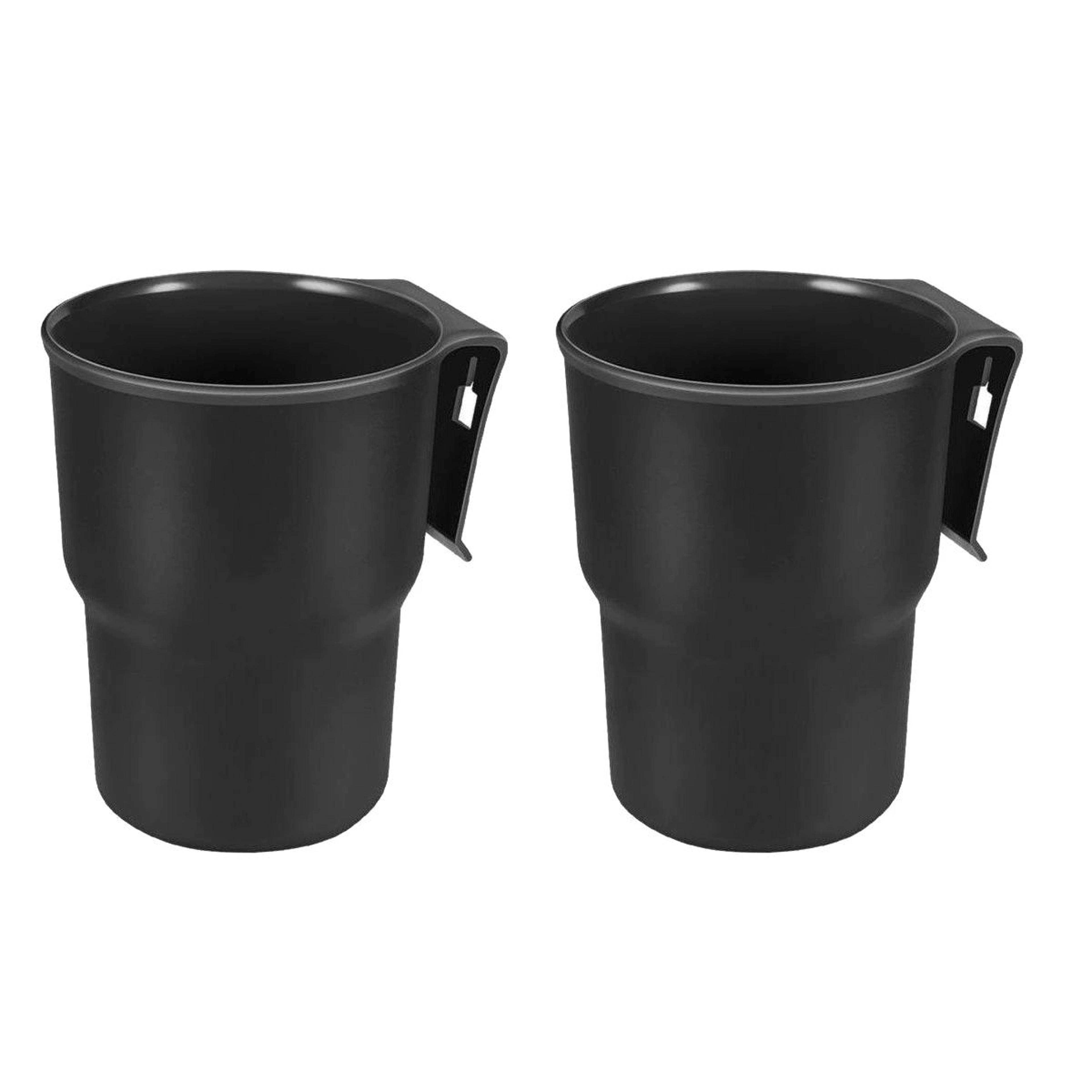 2 Pcs Universal Motorcycle Cup Holder Clamp Set 14