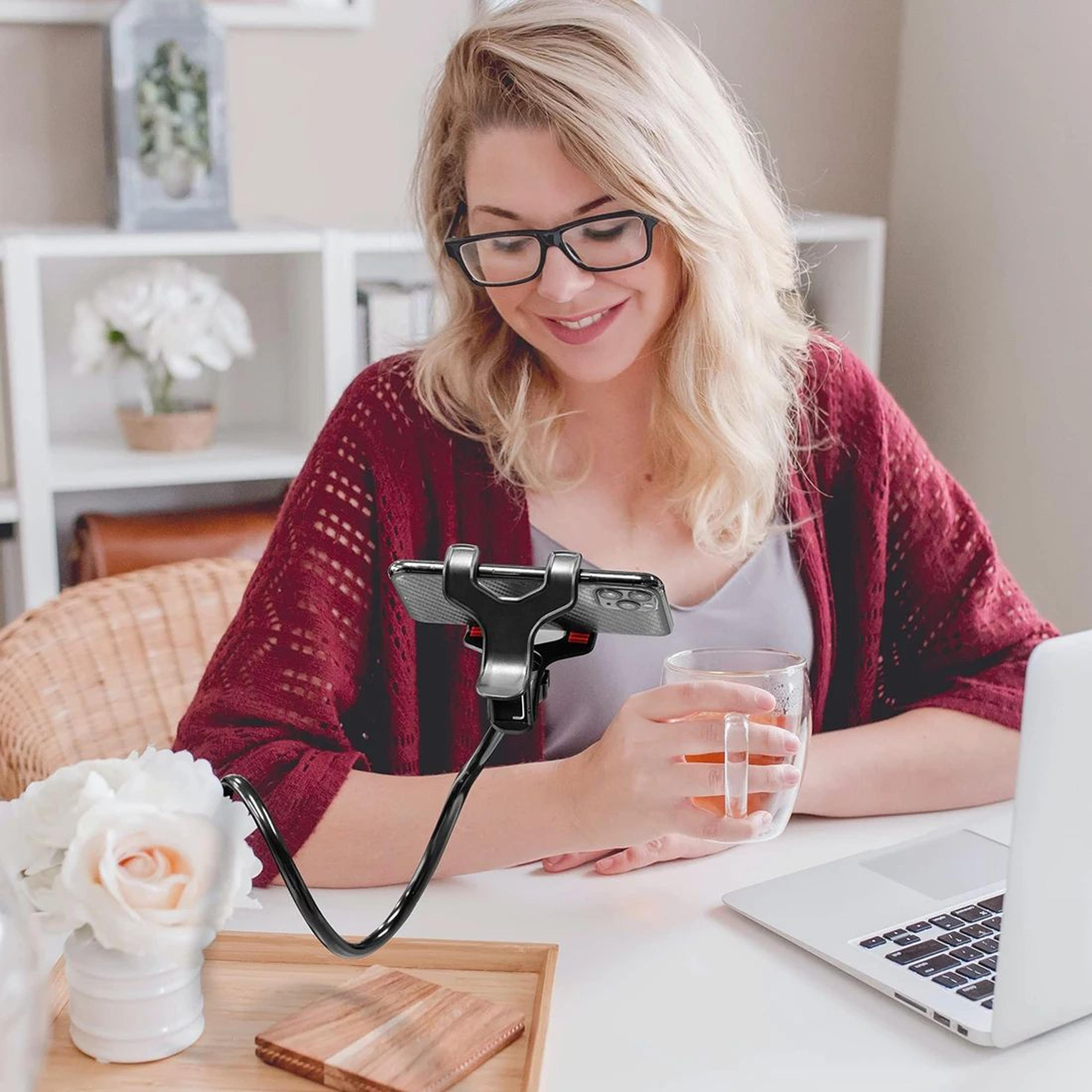 Flexible Gooseneck Phone Holder Clip 2