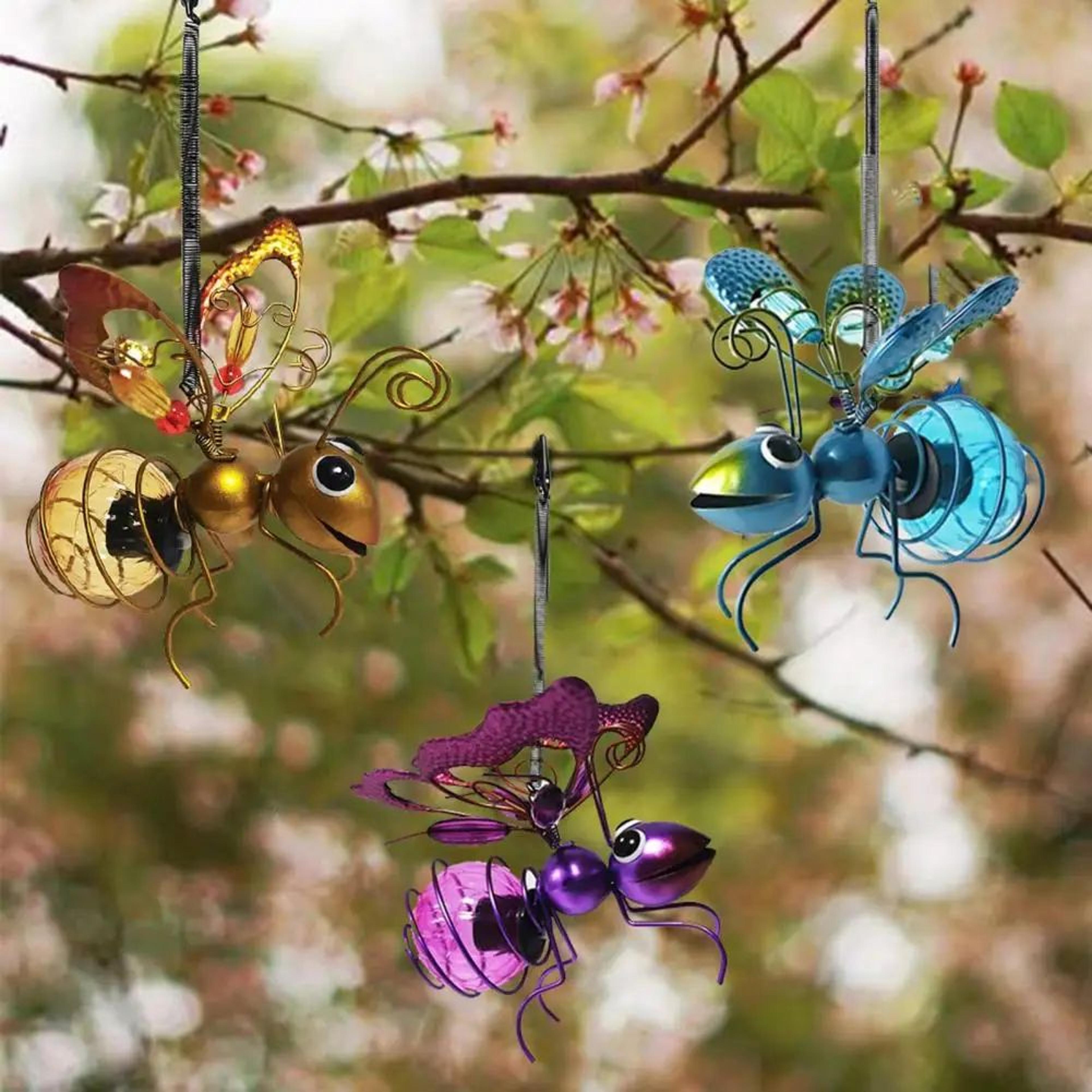 Solar Bee Lantern Garden Hanging Light 5