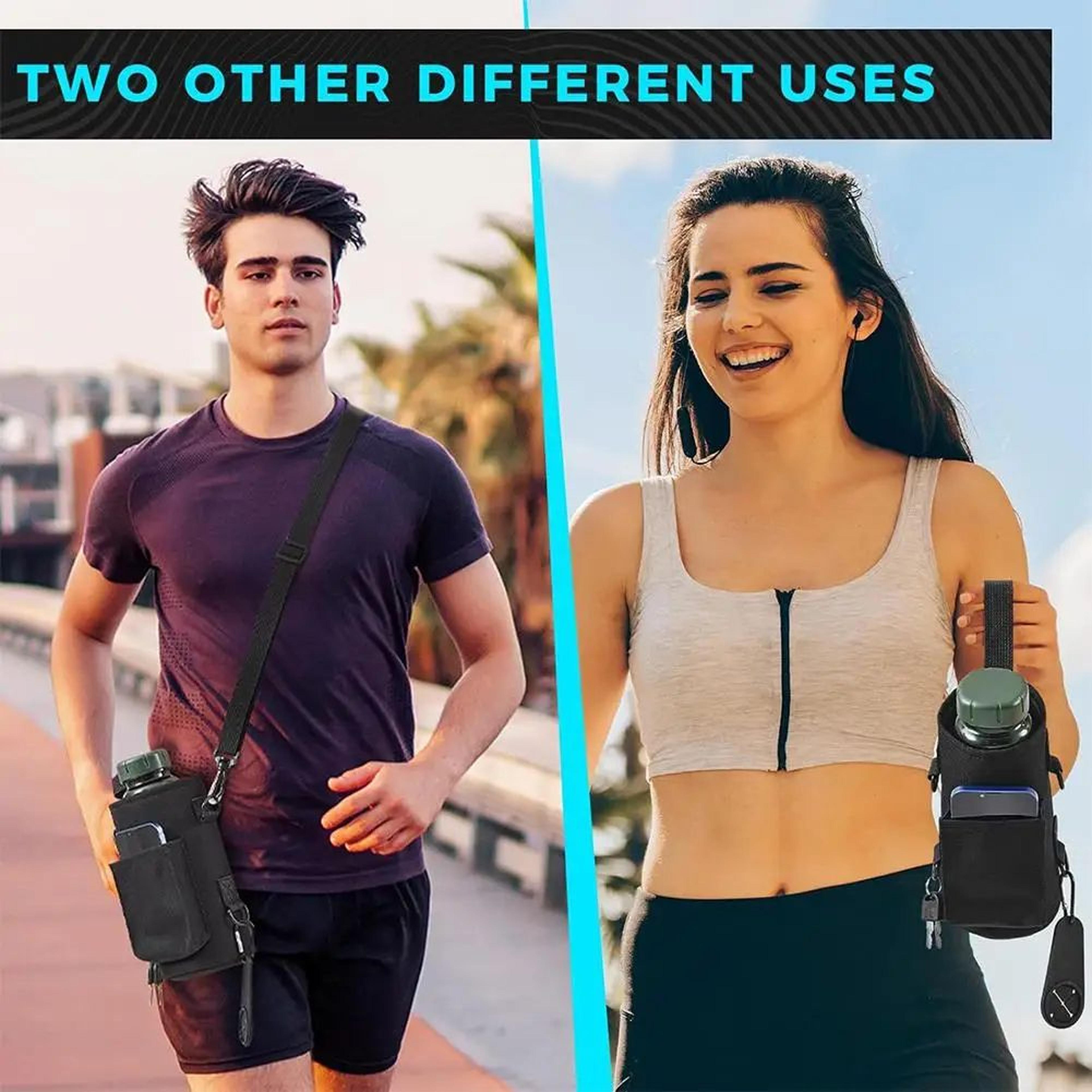 Magnetic Gym Water Bottle Holder Bag 5