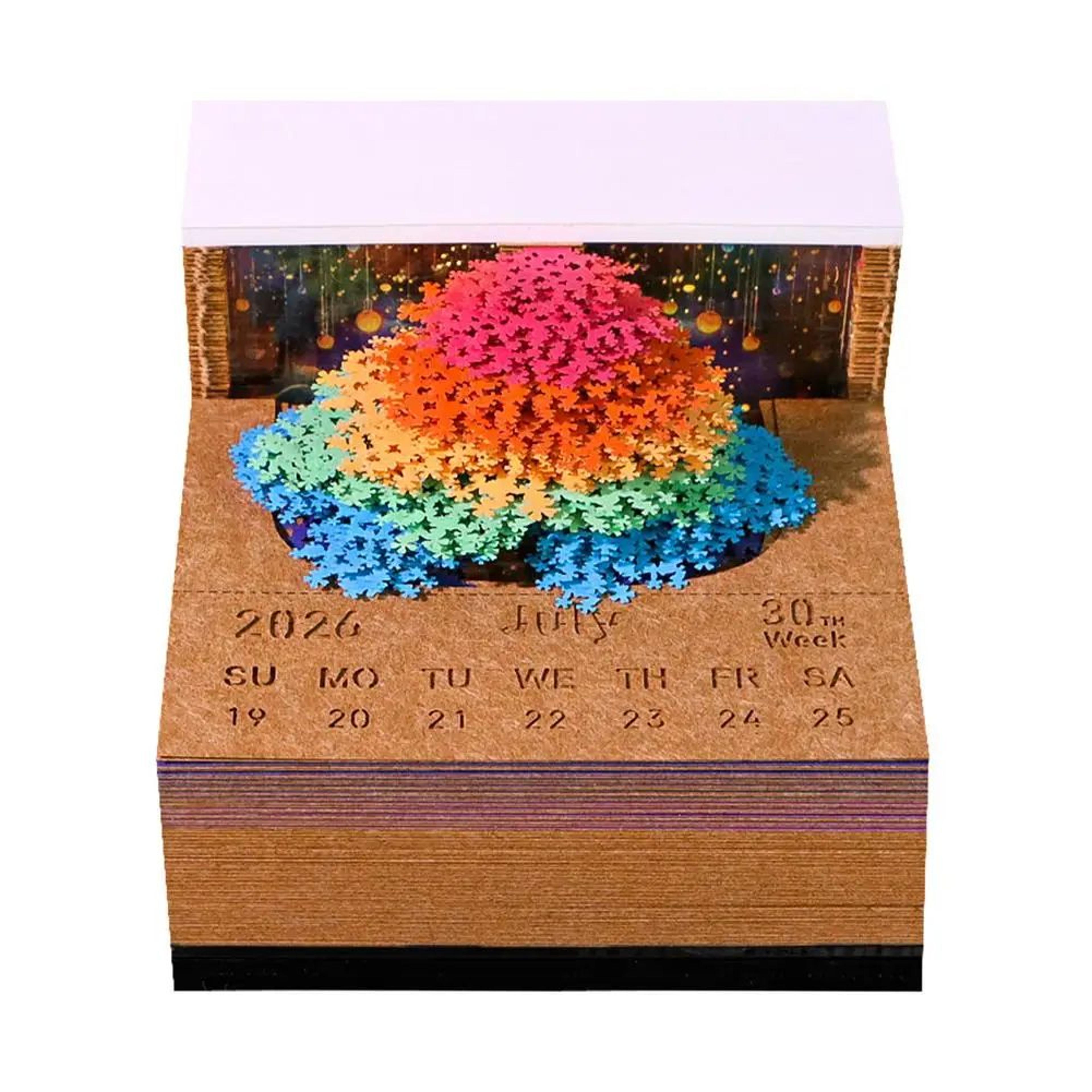 2026 Tear Away 3D Paper Calendar Tree 10