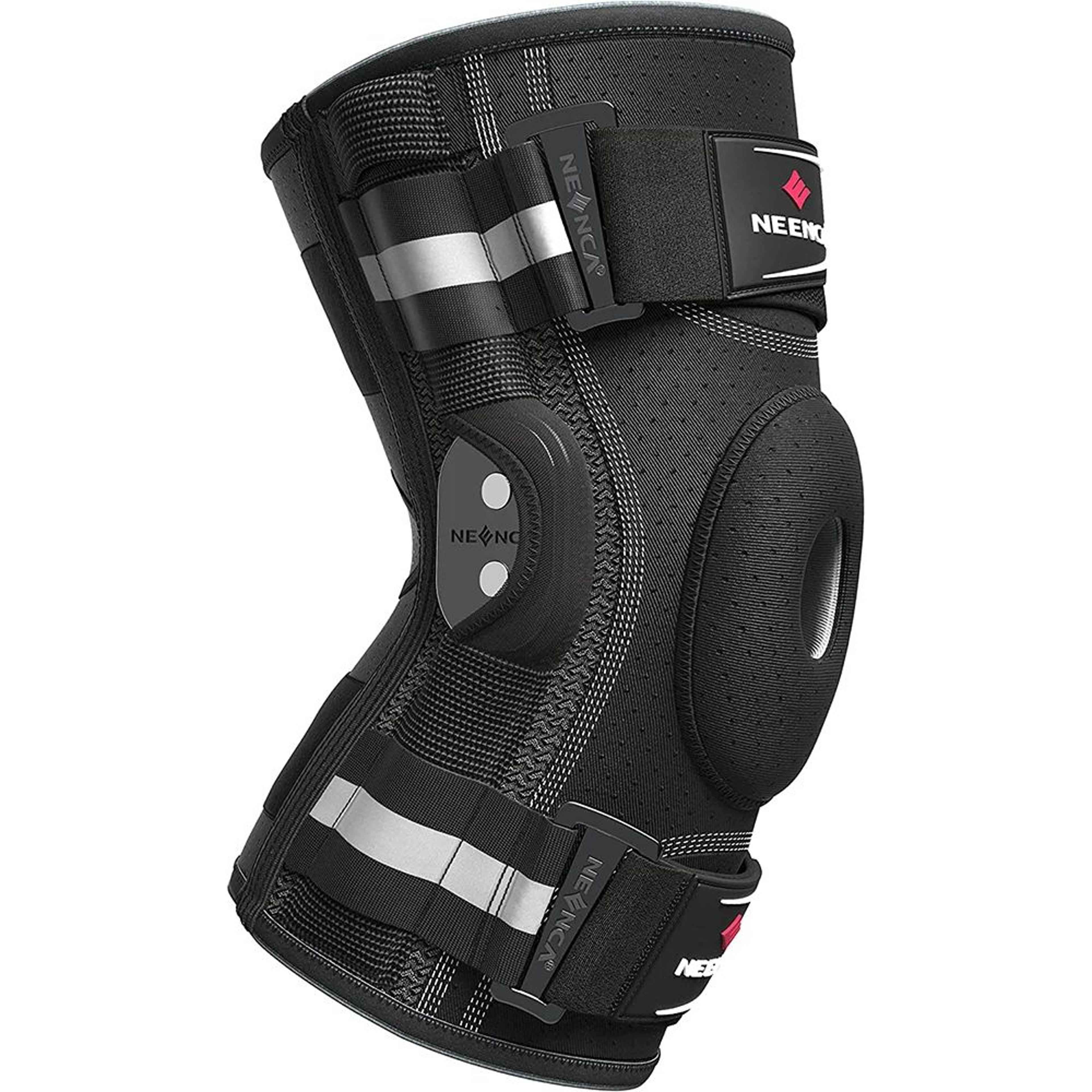 Hinged Knee Brace With Side Stabilizers Joint Pain Relief Arthritis Meniscus Tear ACL PCL 0