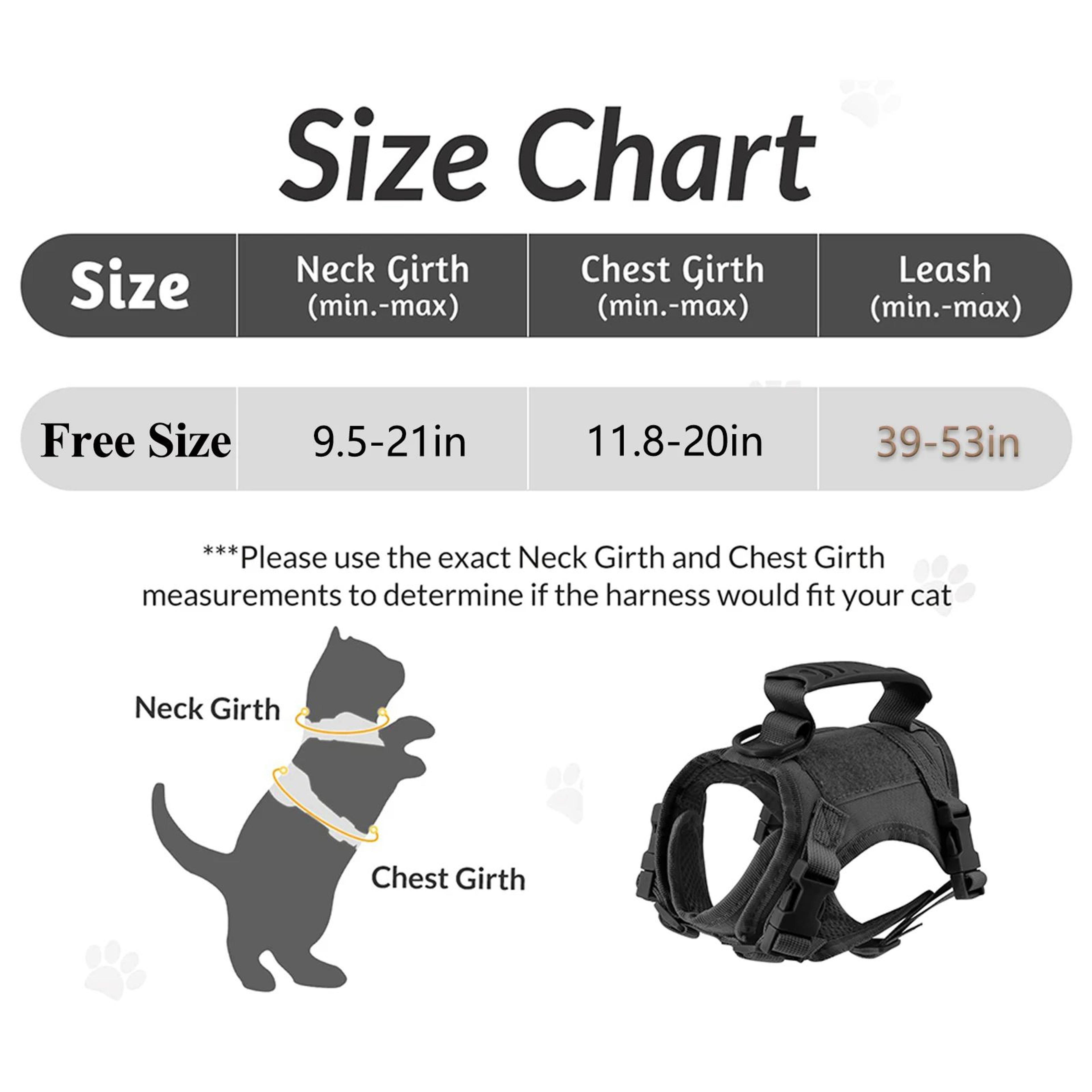 Tactical Cat Harness With Leash 5