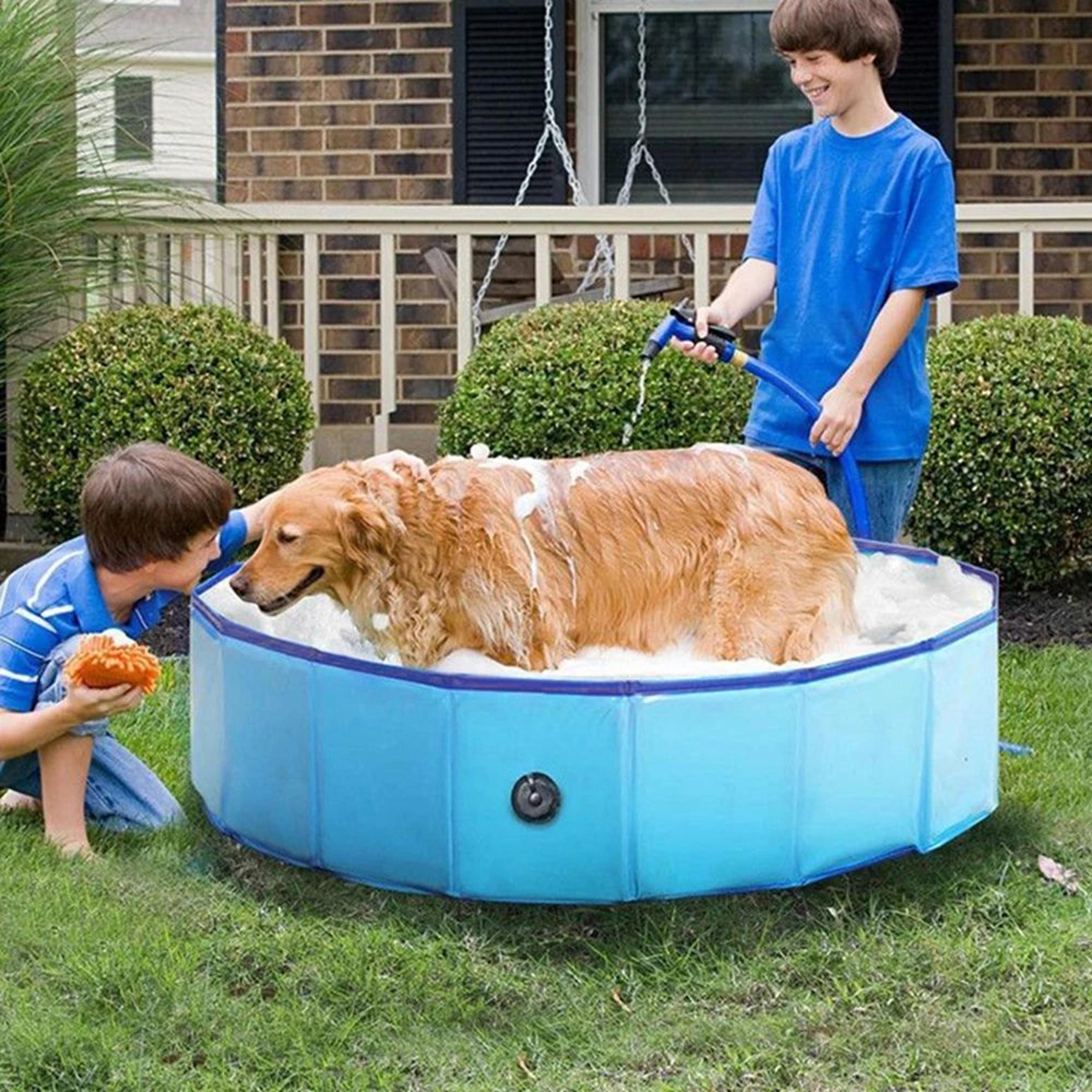 Portable Dog Swimming Pool Bath Tub 2