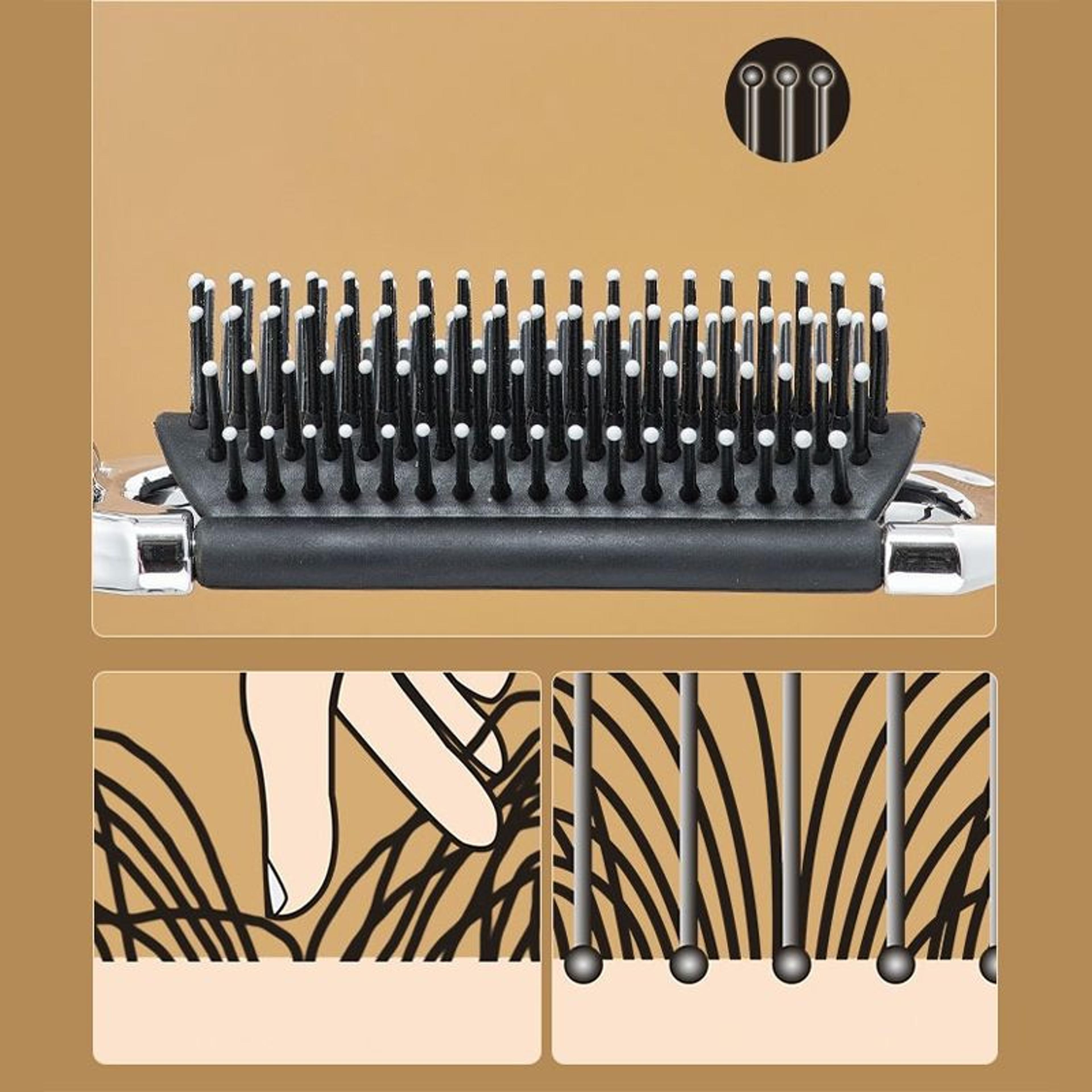 Portable Folding Hair Brush With Mirror 6