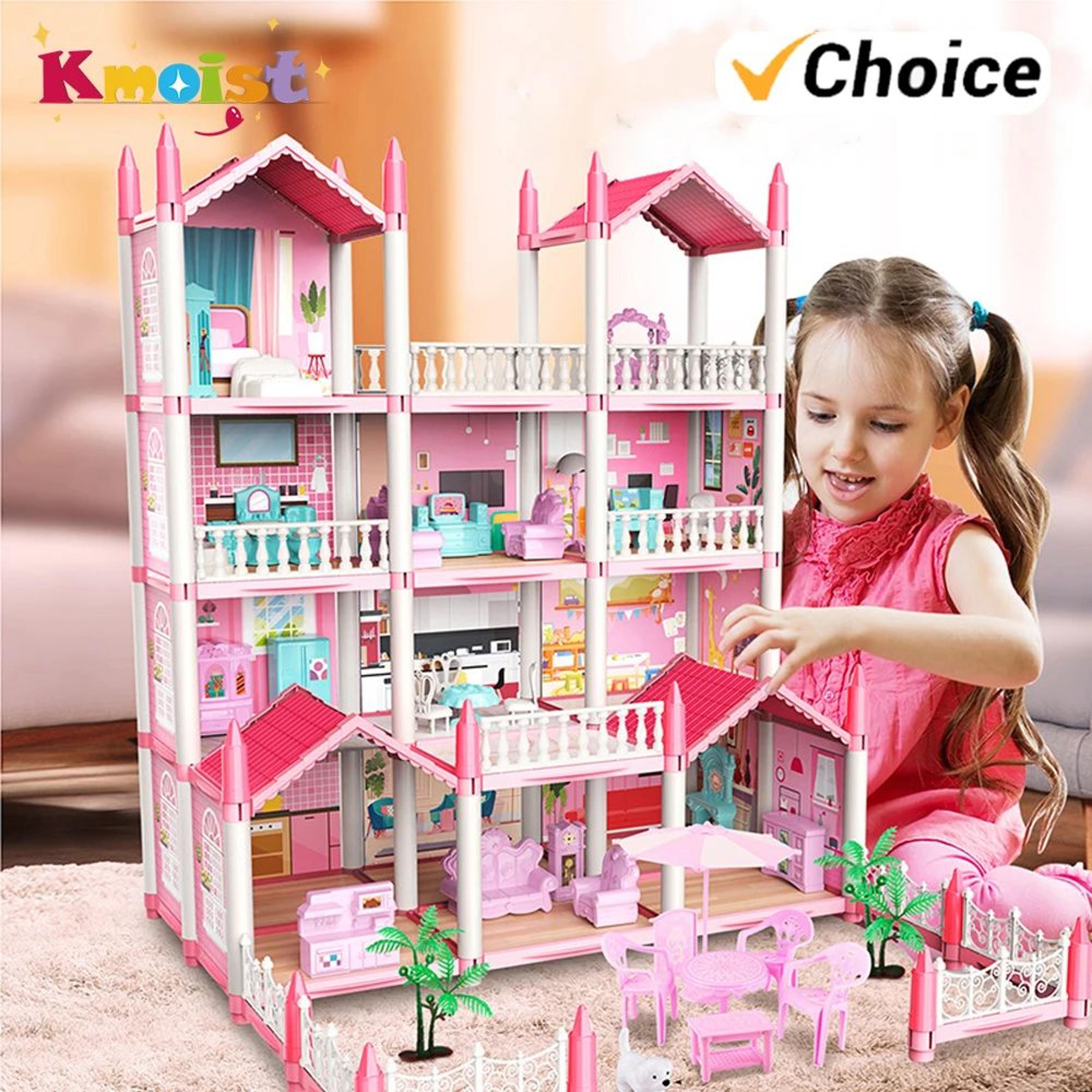 3D DIY Dream Princess Castle Villa Doll House 0