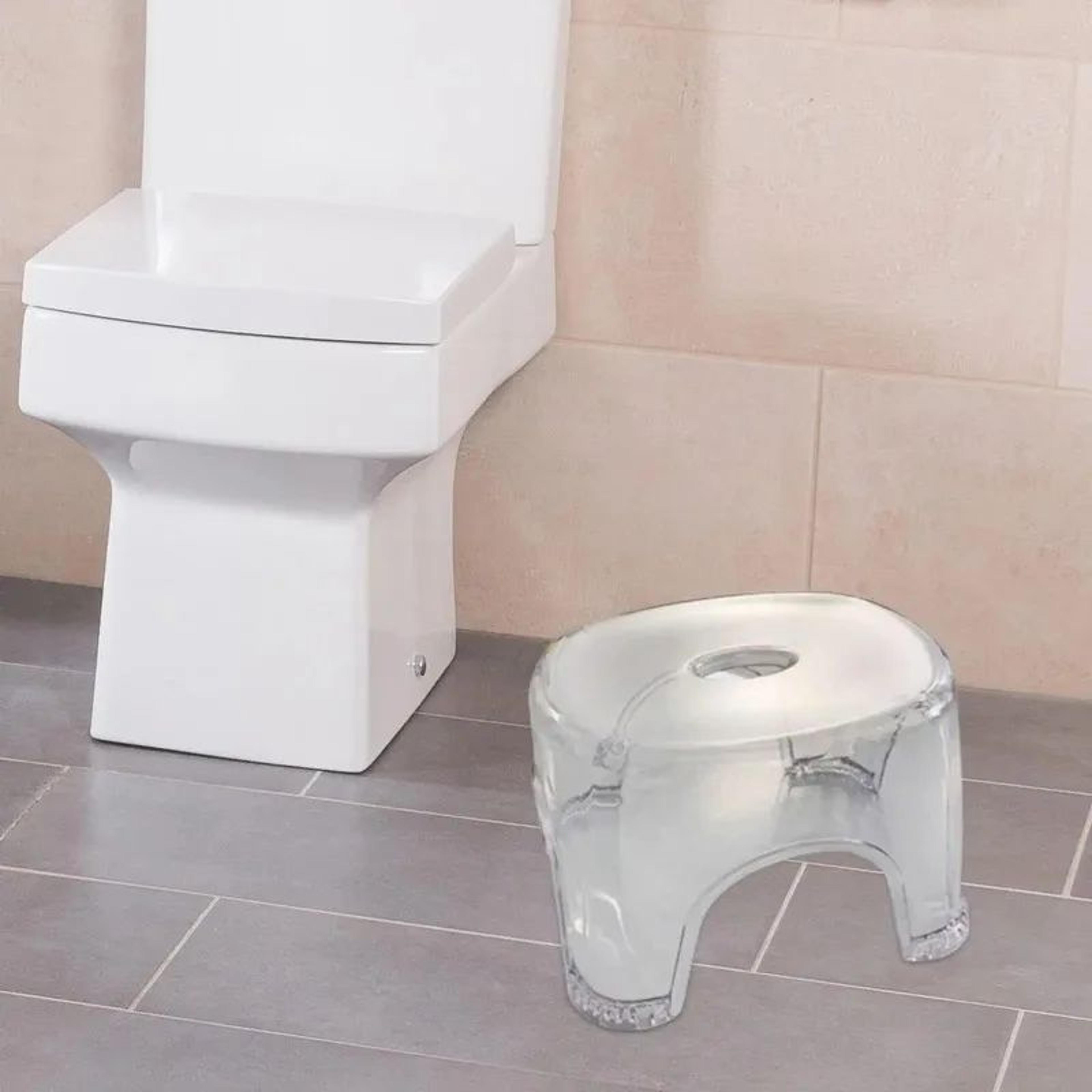 Transparent Acrylic NonSlip Bathroom Stool 7