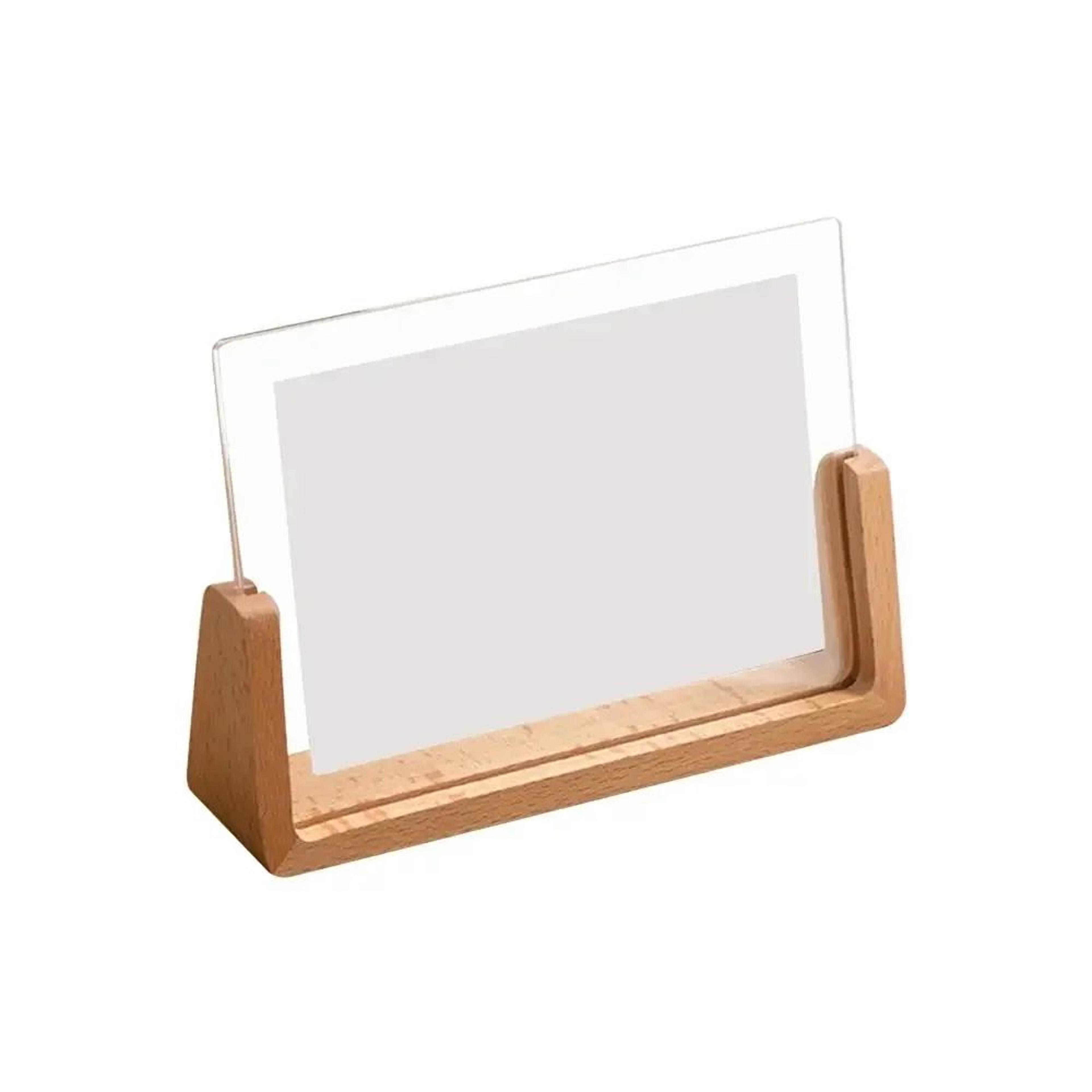 Walnut And Beech Acrylic UShape Photo Frame 13