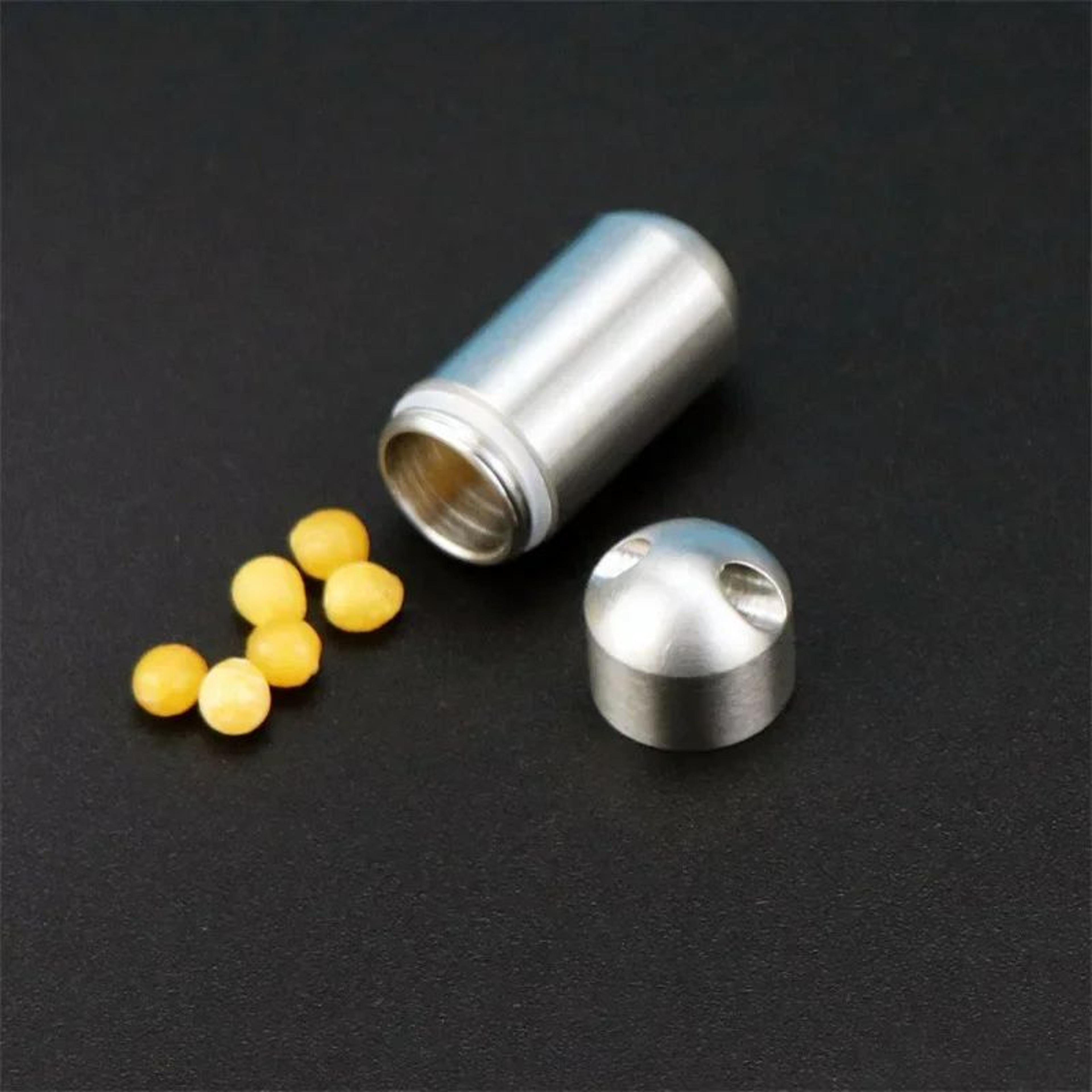 304 Stainless Steel Waterproof Mini Portable Sealed Container With Keychain 4