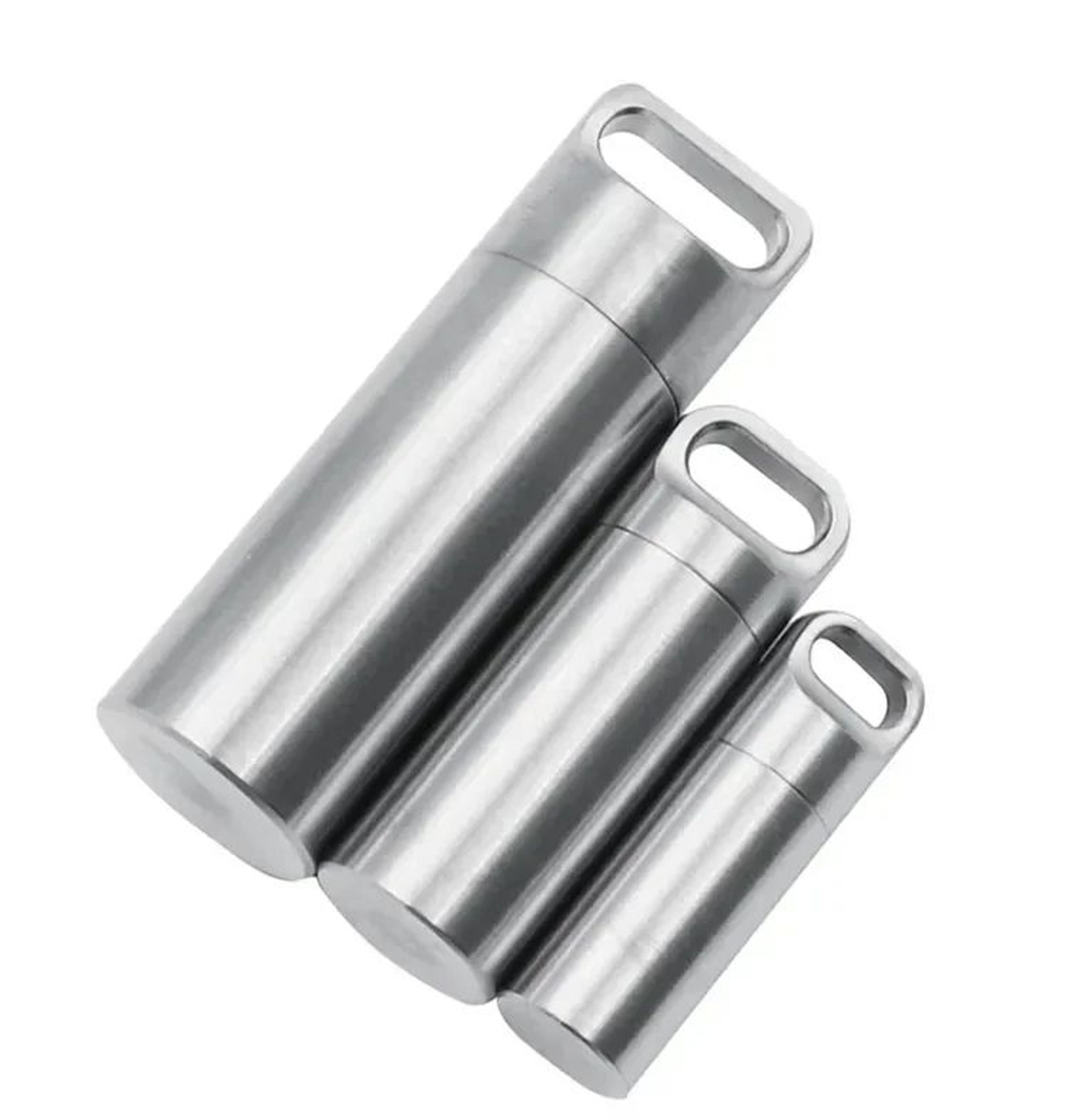 304 Stainless Steel Waterproof Mini Portable Sealed Container With Keychain 7