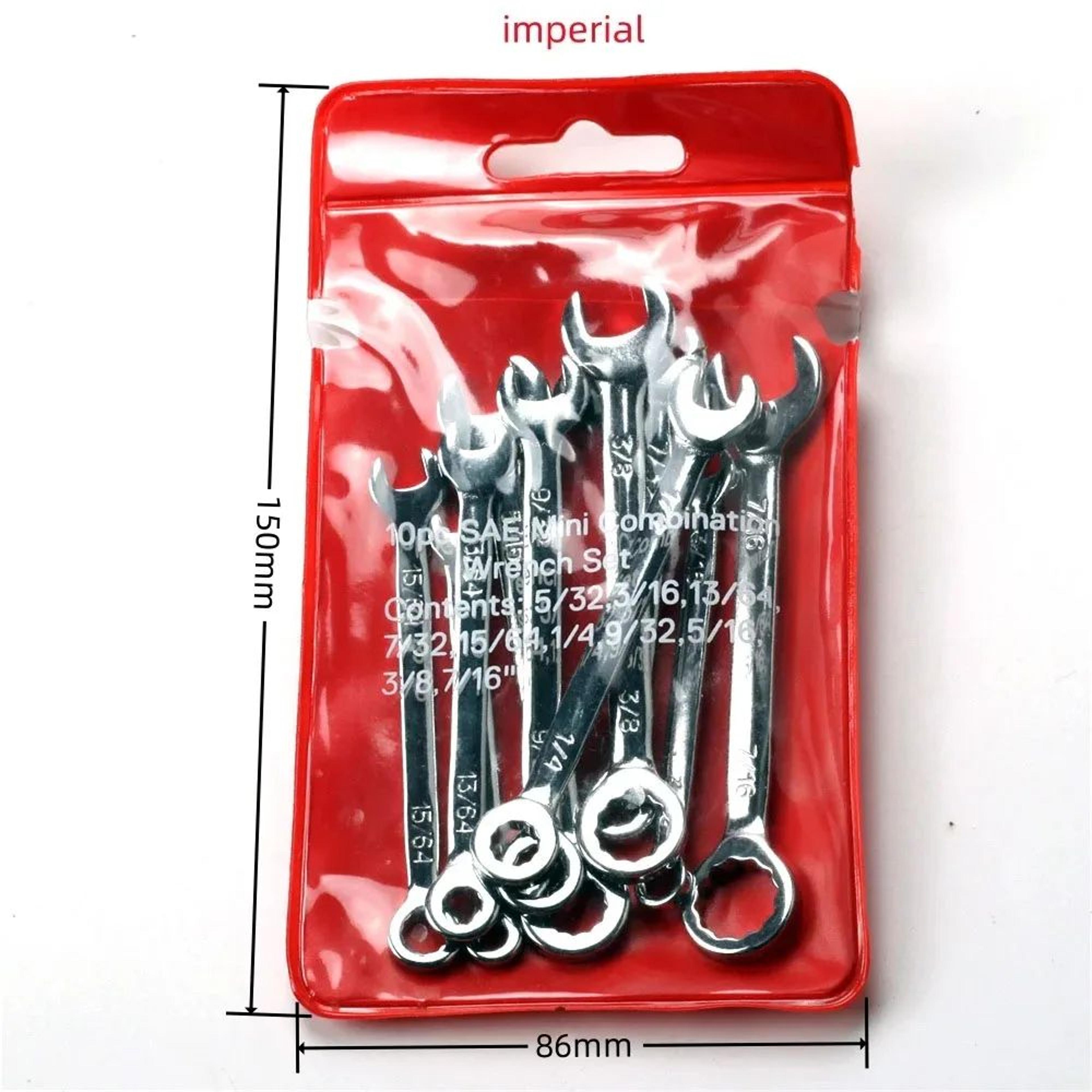 Mini Spanner Wrench Set With Key Ring 5