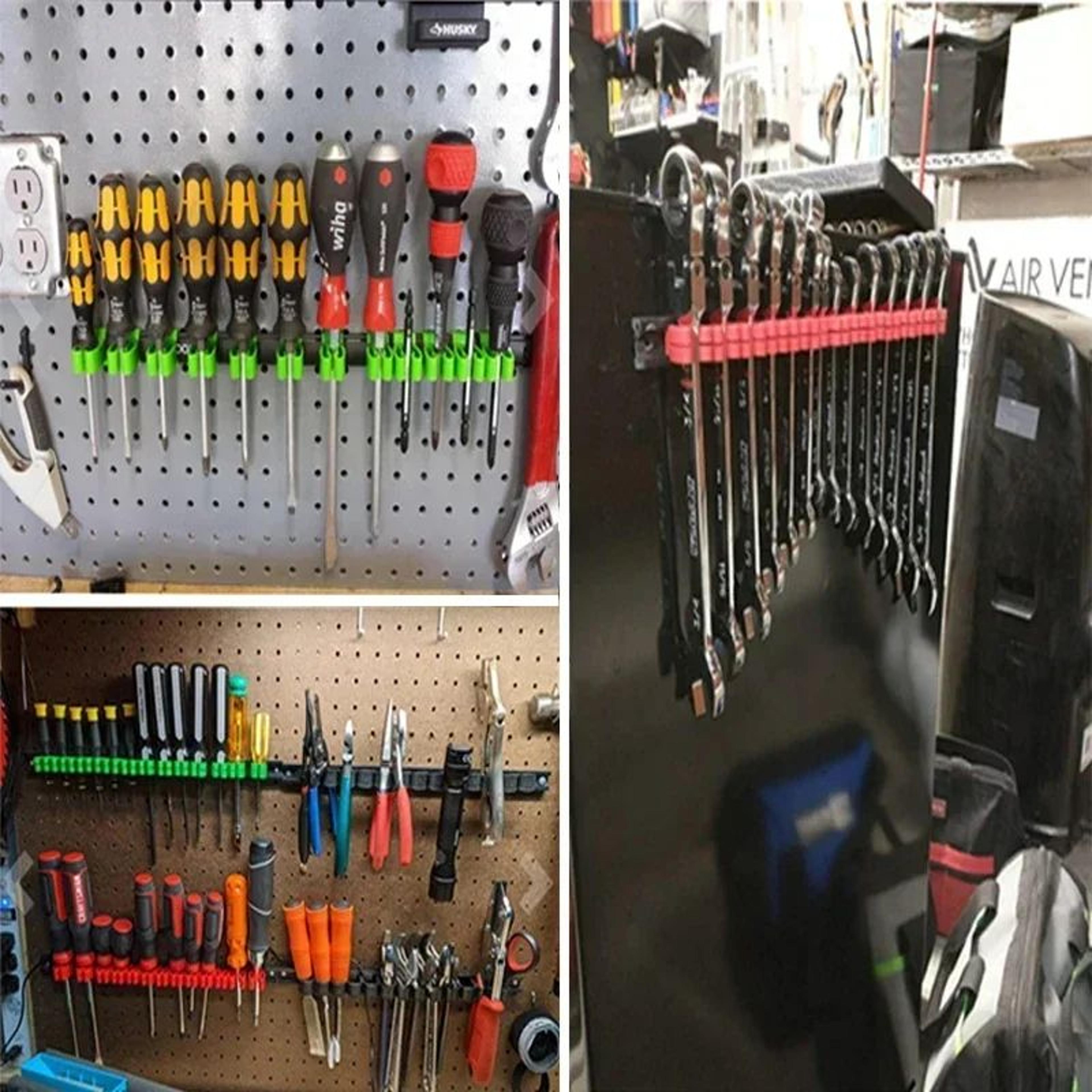 Wall Mount Screwdriver Tool Organizer Set 11